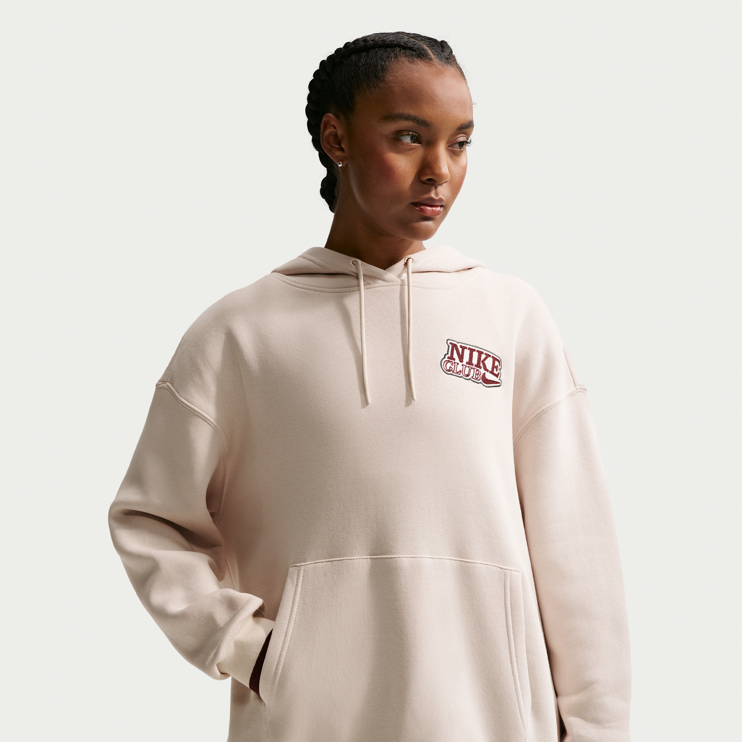 Nike Phoenix Fleece Sudadera con capucha y ajuste oversize - Mujer - Marrón