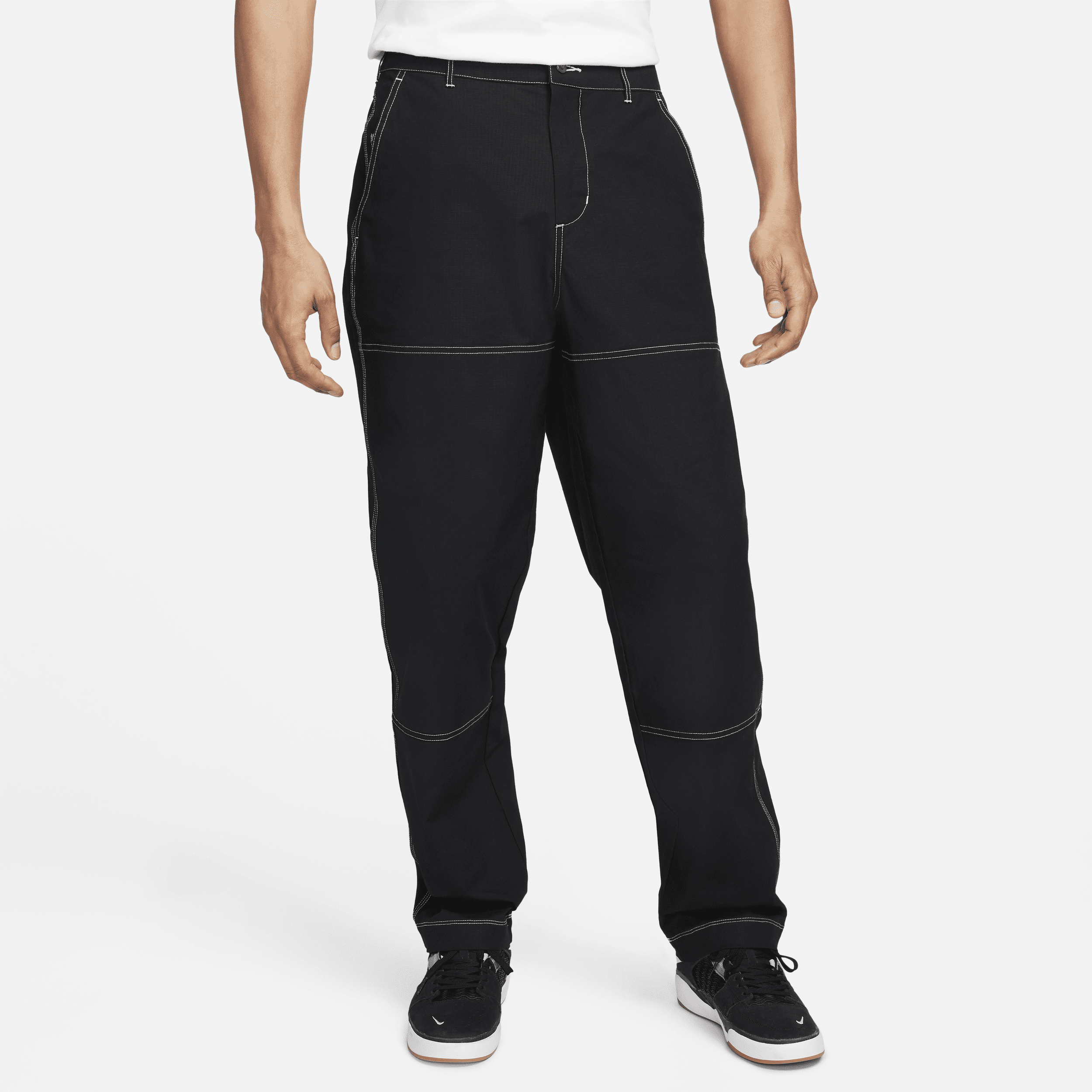 Pantaloni da skateboard a doppio strato sul ginocchio Nike SB – Uomo - Nero