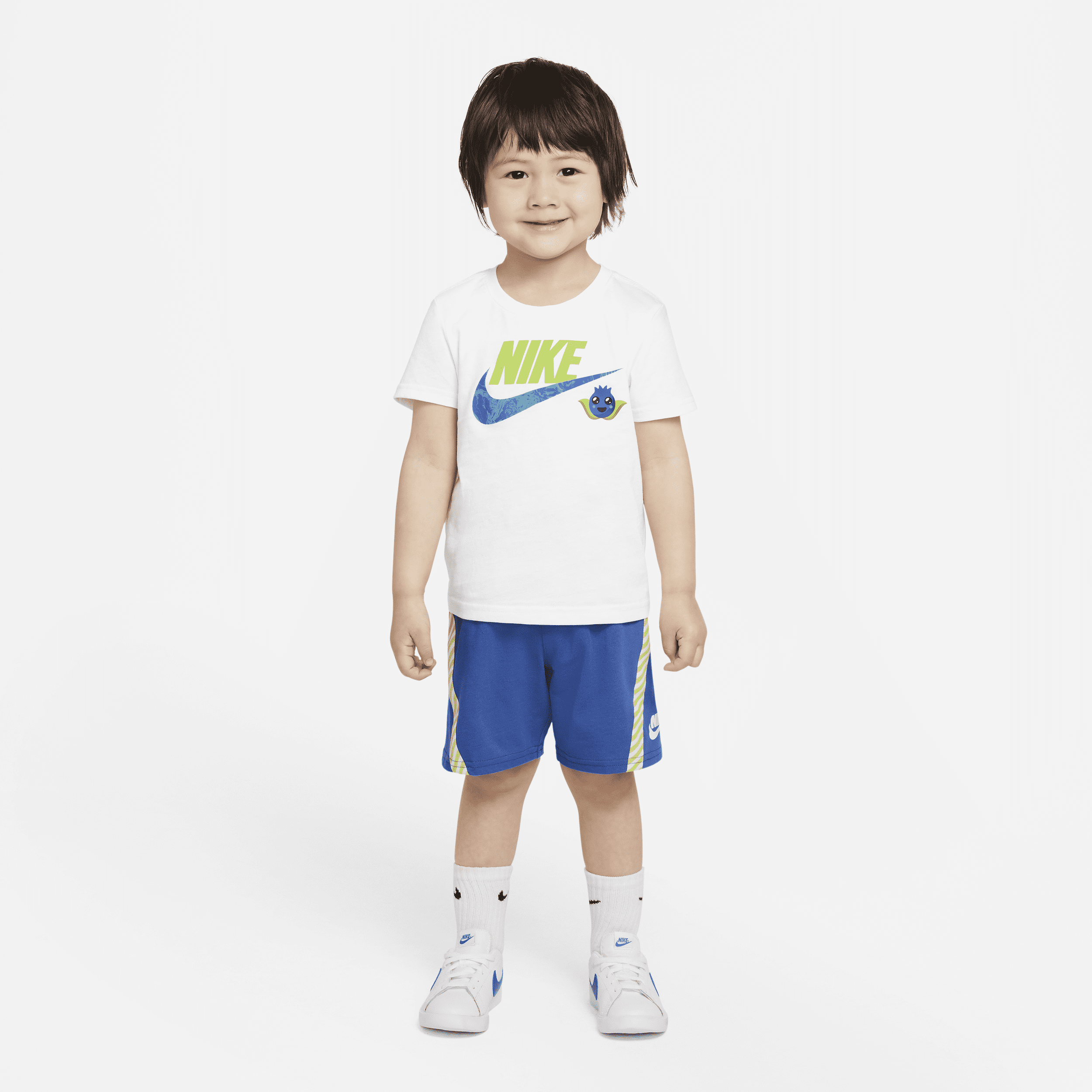 Nike Sportswear-T-shirt og shorts til småbørn - blå