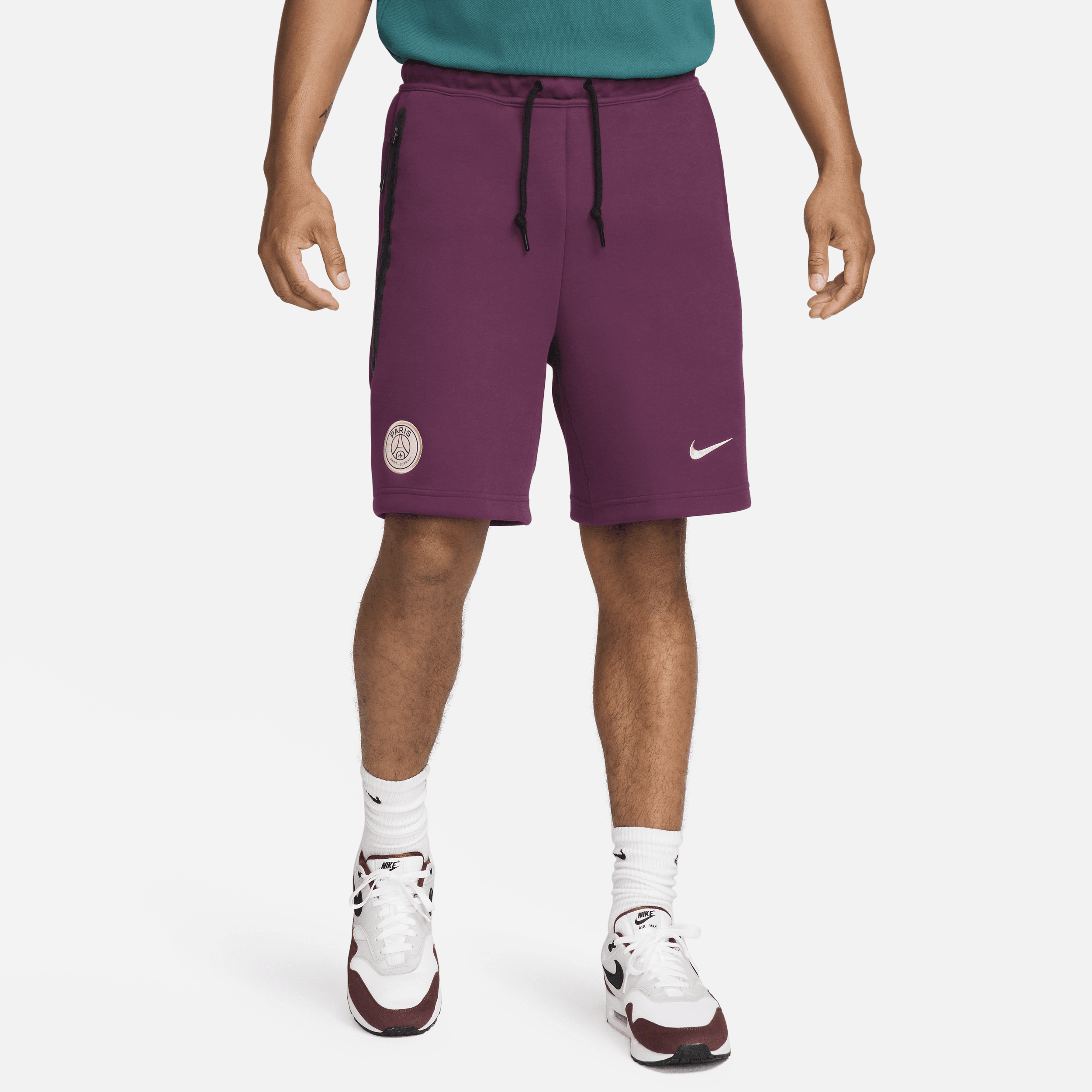 Shorts Paris Saint-Germain Nike Sportswear Tech Fleece – Uomo - Rosso