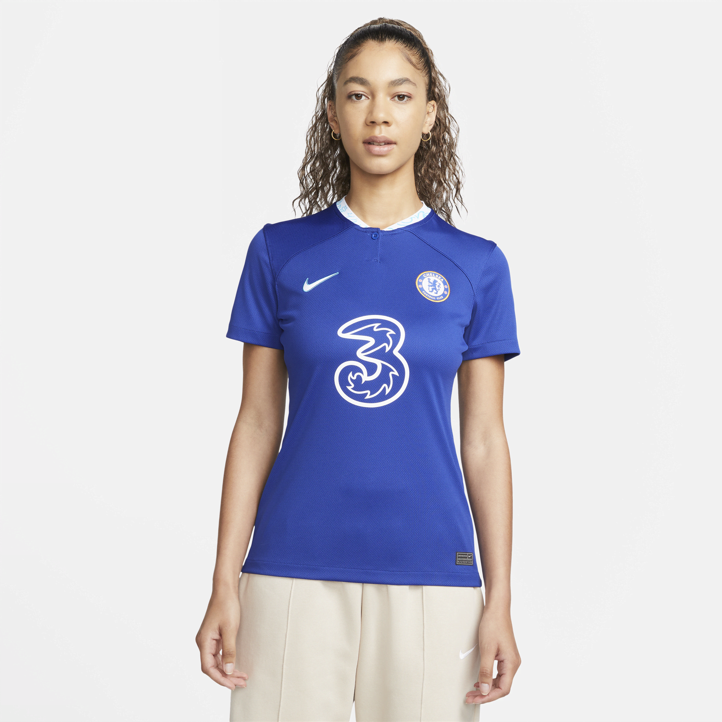 Chelsea FC 2022/23 Stadium Home Nike Dri-FIT-fodboldtrøje til kvinder - blå