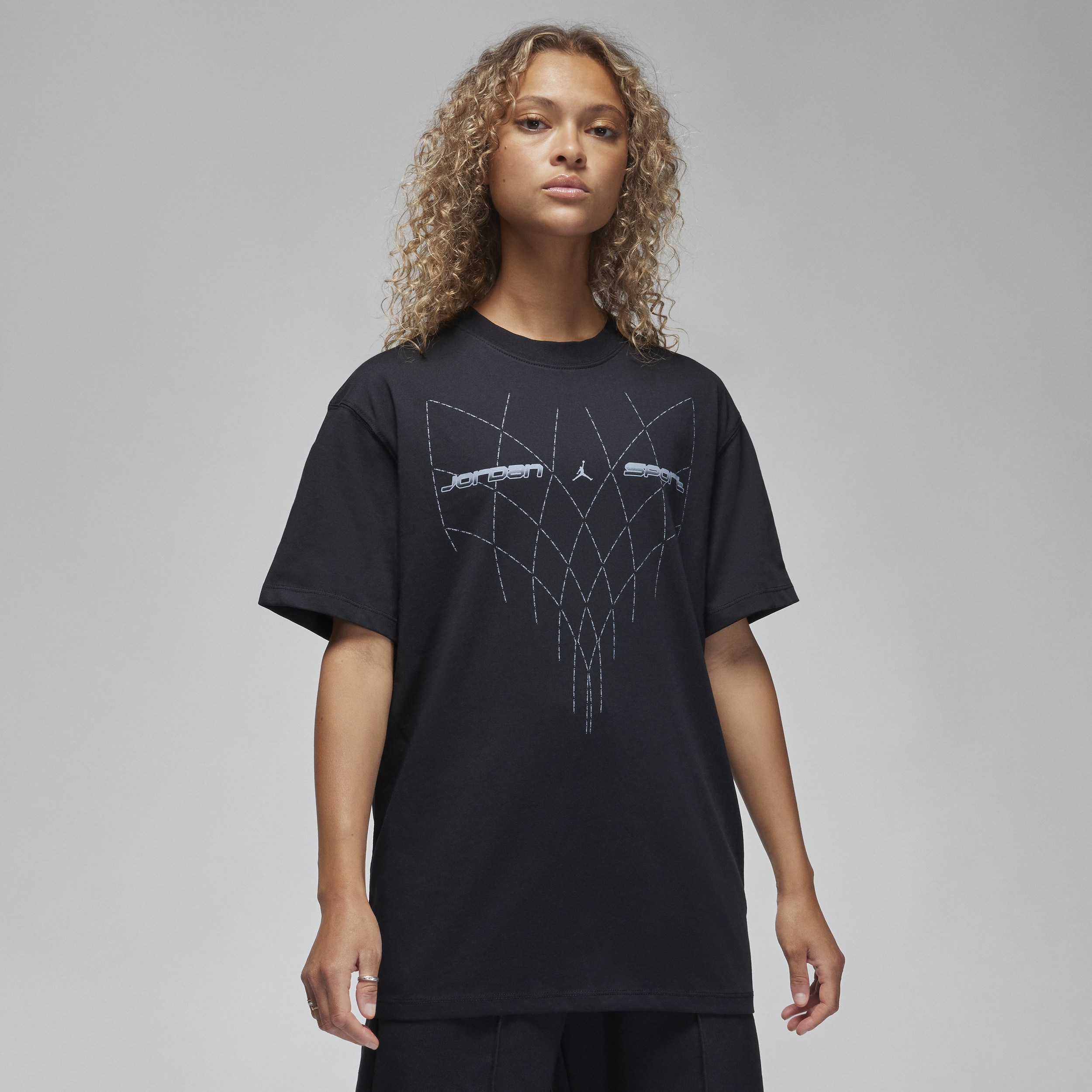 Jordan Sport T-shirt met graphic voor dames - Zwart