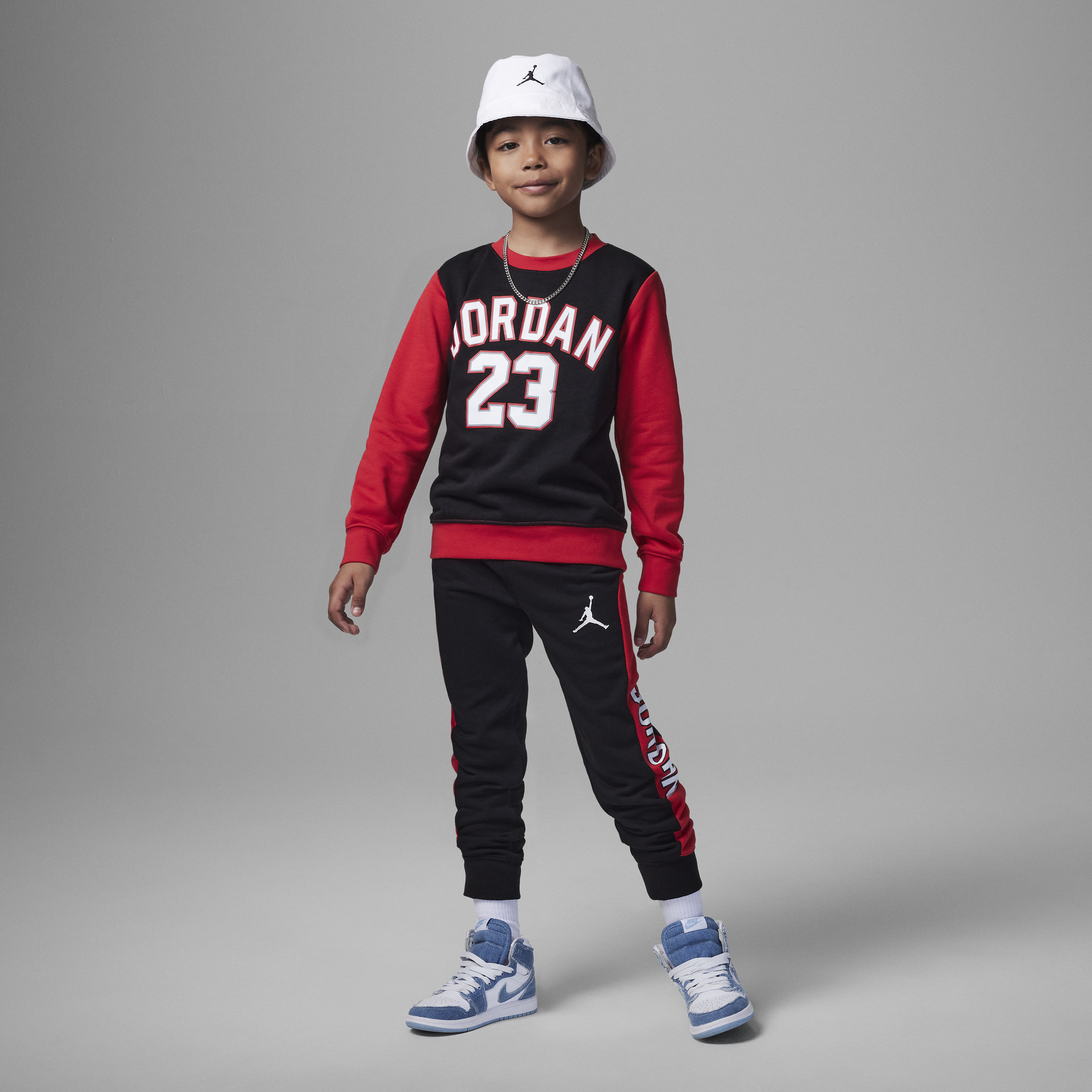 Nike Completo in 2 pezzi Air Jordan 23 Crew Set – Bebè - Nero