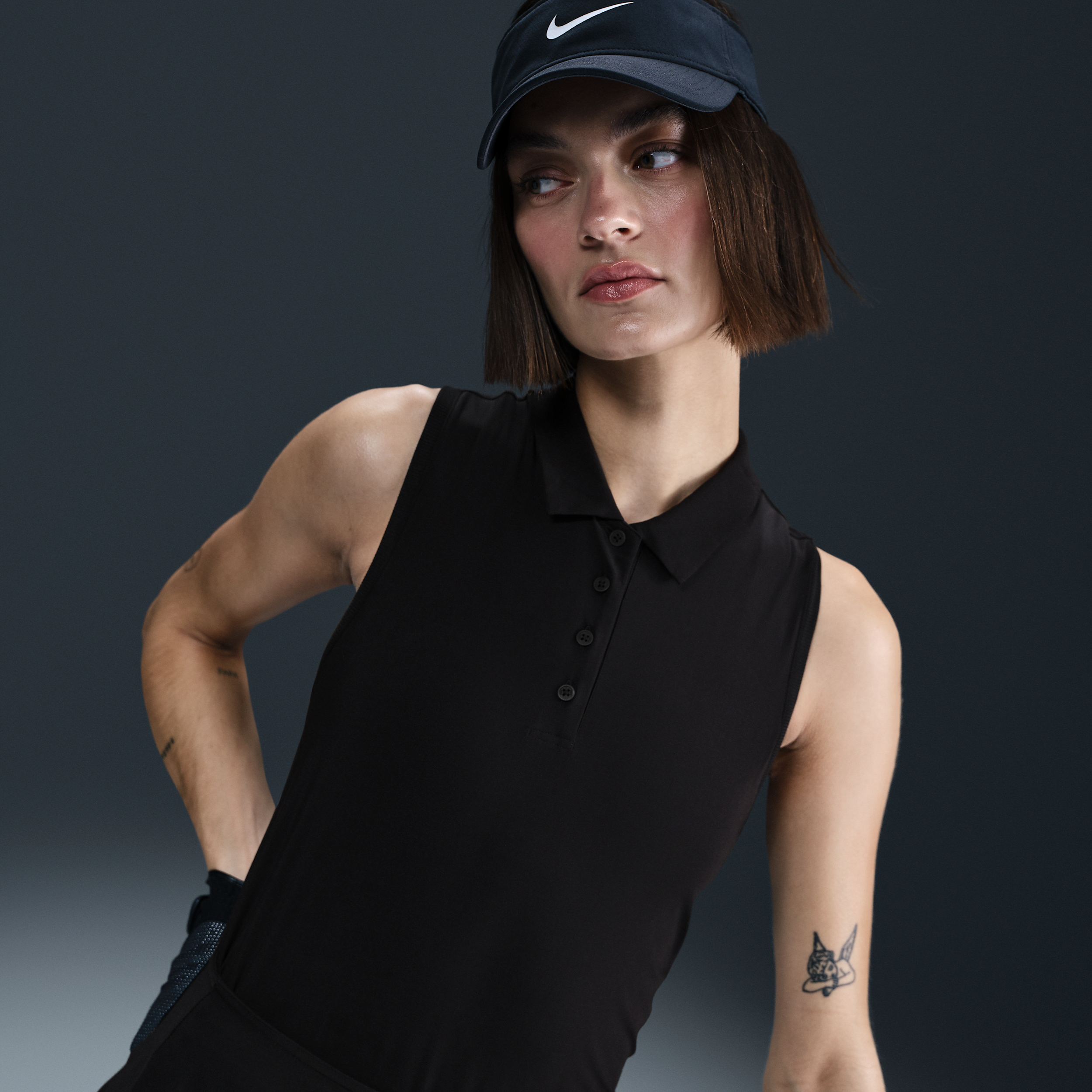 【ナイキ(NIKE)公式ストア】ナイキ ビクトリー ウィメンズ Dri-FIT スリーブレス ポロ FQ1573-010 ブラック 【ナイキ(NIKE)公式ストア】ナイキ ビクトリー ウィメンズ Dri-FIT スリーブレス ポロ FQ1573-010 ブラック