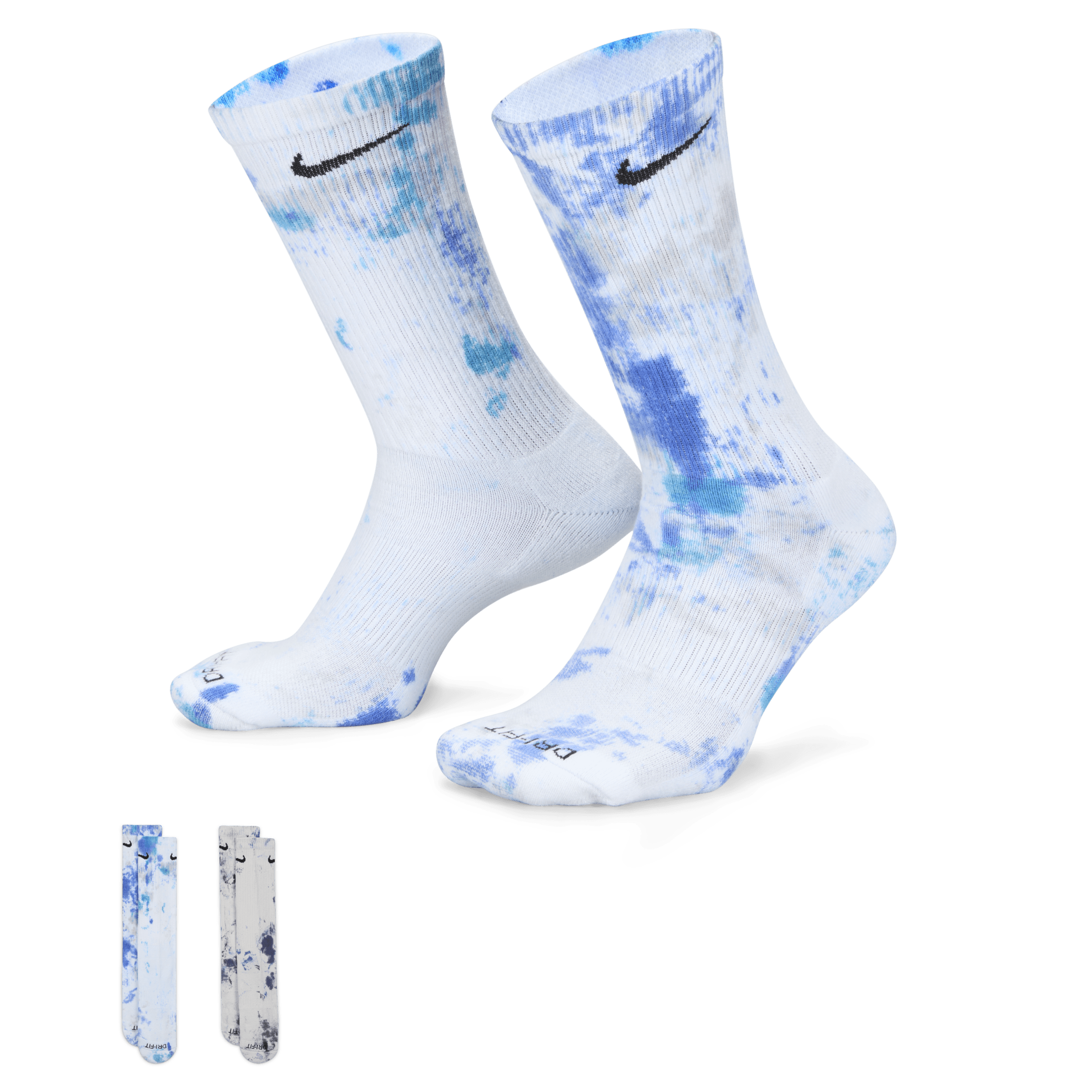 Nike Everyday Plus Crew sokken met demping (2 paar) - Meerkleurig