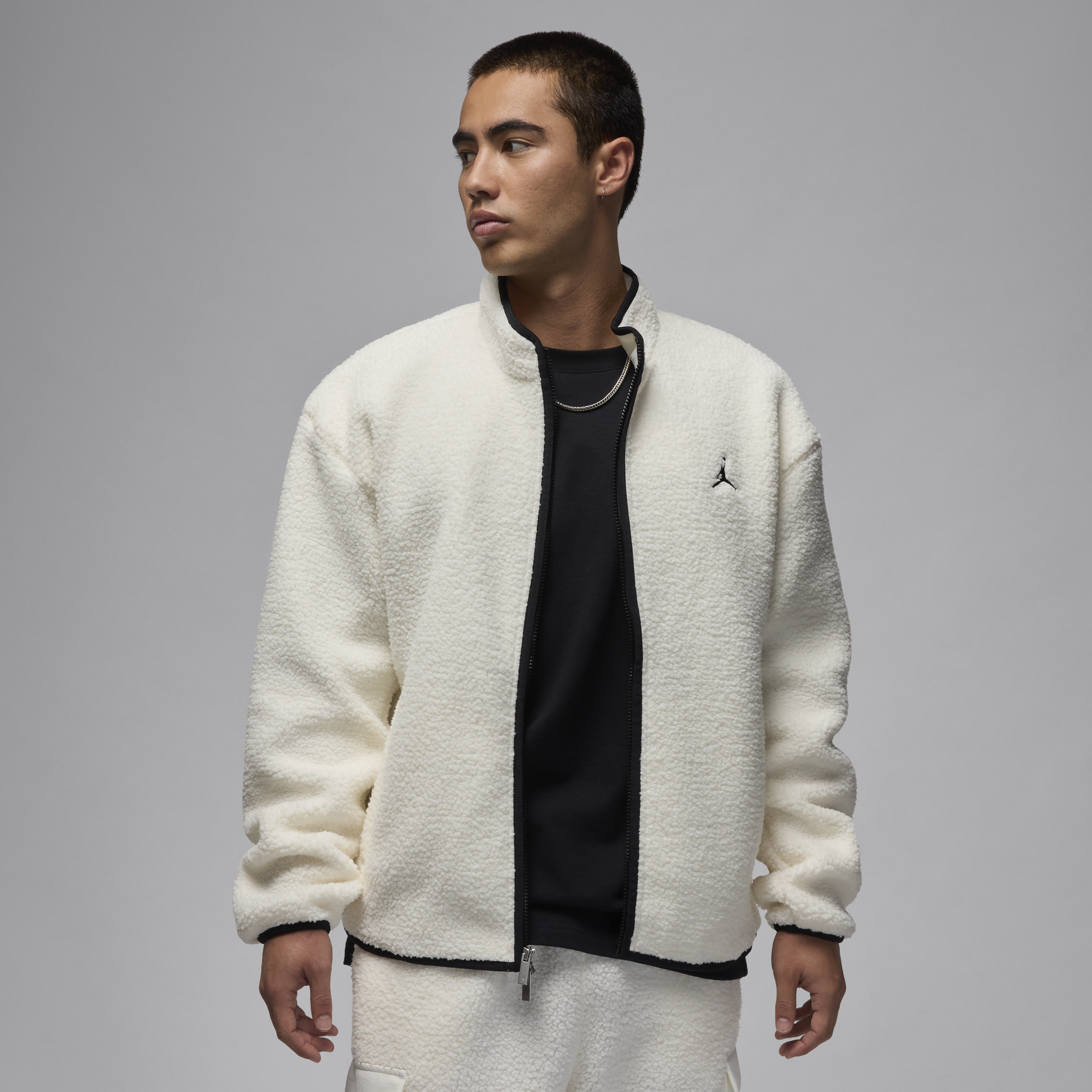 【ナイキ(NIKE)公式ストア】ジョーダン フライト メンズ ハイパイル フリース ジャケット FV7448-133 ホワイト 【ナイキ(NIKE)公式ストア】ジョーダン フライト メンズ ハイパイル フリース ジャケット FV7448-133 ホワイト
