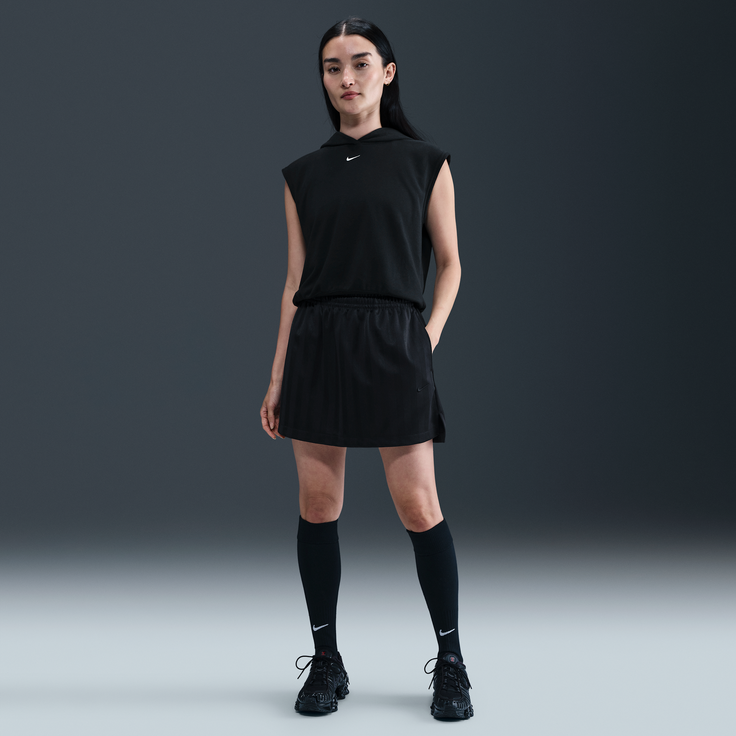 【ナイキ(NIKE)公式ストア】ナイキ スポーツウェア ウィメンズ ジャカード ストライプ スカート IF1651-010 ブラック 【ナイキ(NIKE)公式ストア】ナイキ スポーツウェア ウィメンズ ジャカード ストライプ スカート IF1651-010 ブラック