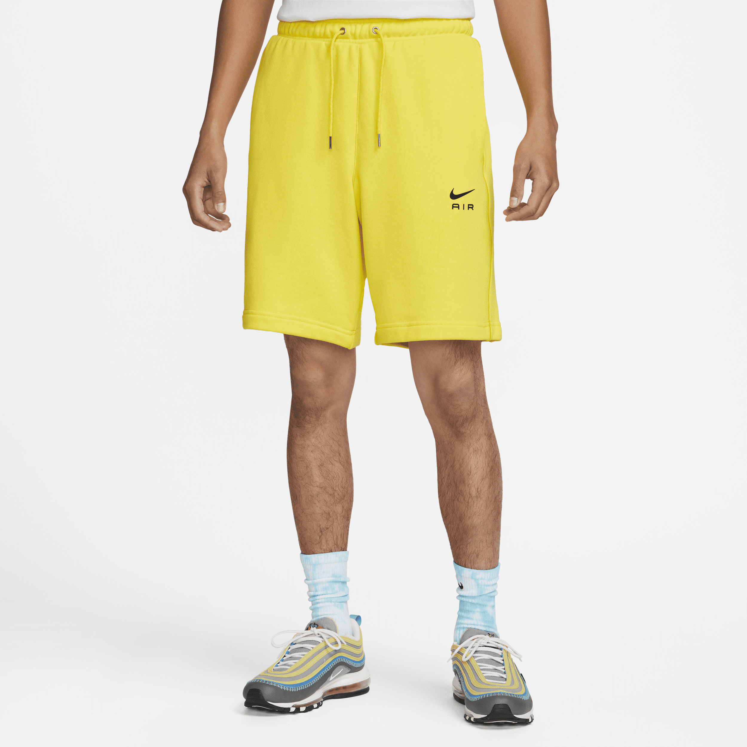 Nike Sportswear Air-shorts i french terry til mænd - gul