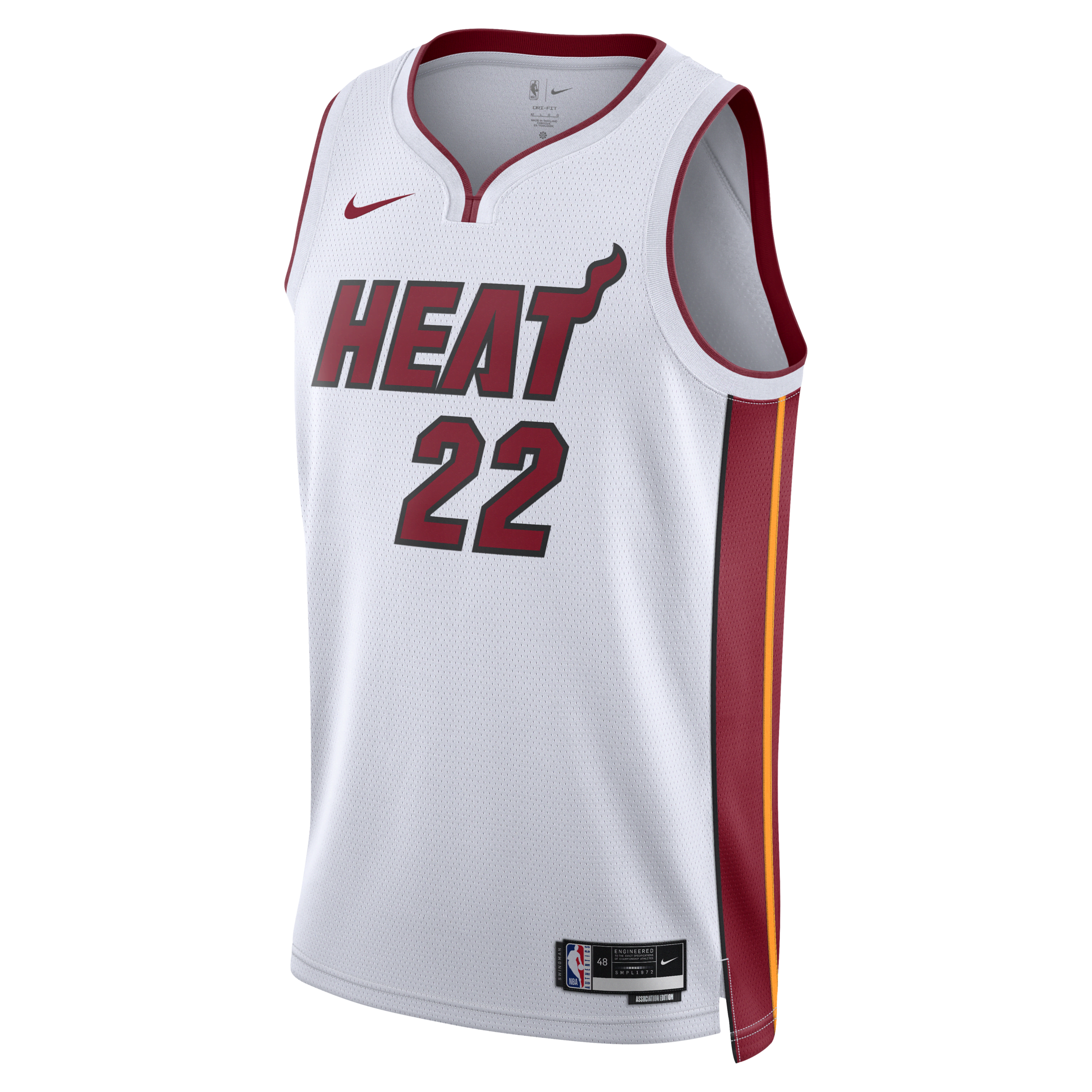Maglia Miami Heat Association Edition 2022/23 Swingman Nike Dri-FIT NBA – Uomo - Bianco