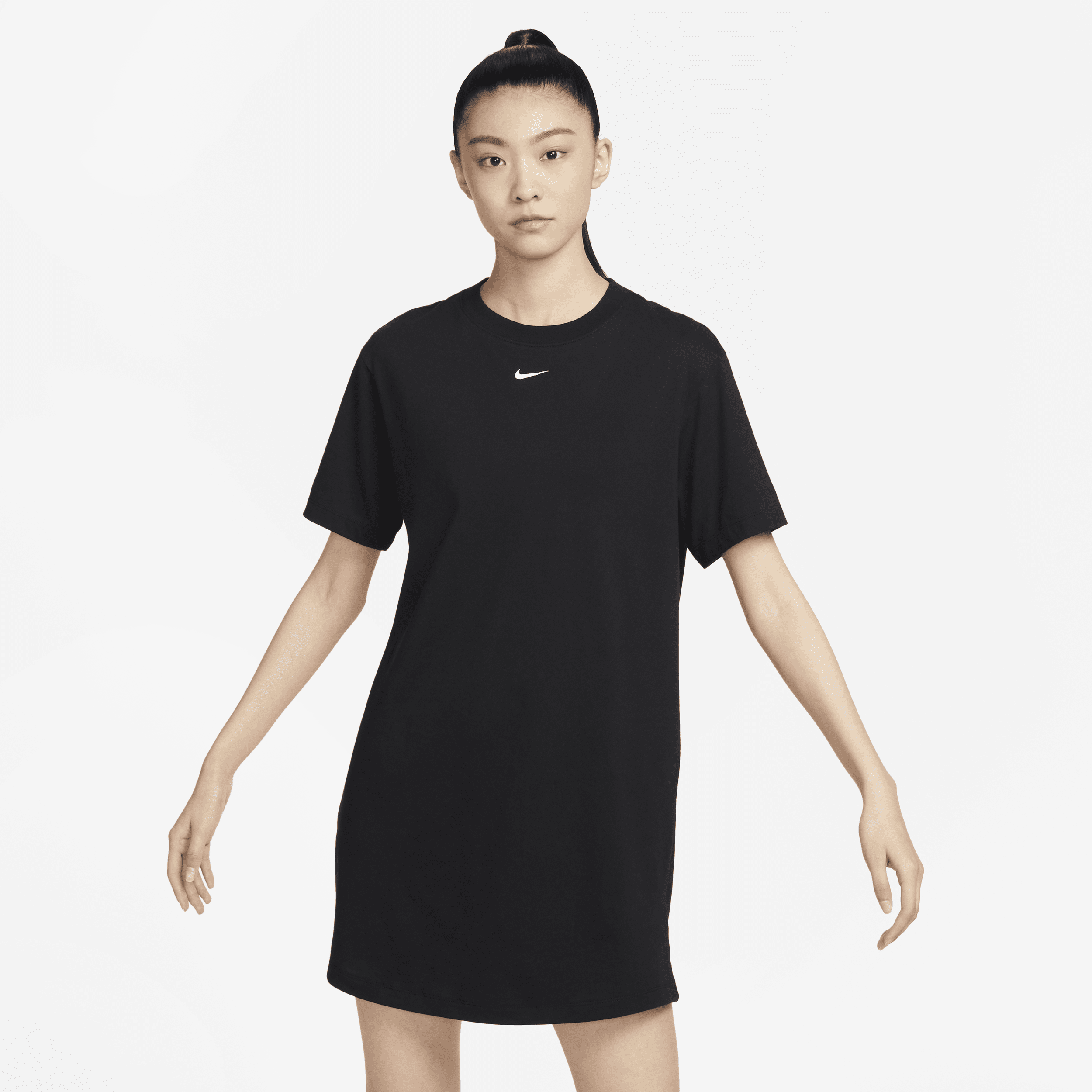 【ナイキ(NIKE)公式ストア】ナイキ スポーツウェア エッセンシャル ウィメンズ ショートスリーブ Tシャツ ドレス DV7883-010 ブラック 【ナイキ(NIKE)公式ストア】ナイキ スポーツウェア エッセンシャル ウィメンズ ショートスリーブ Tシャツ ドレス DV7883-010 ブラック