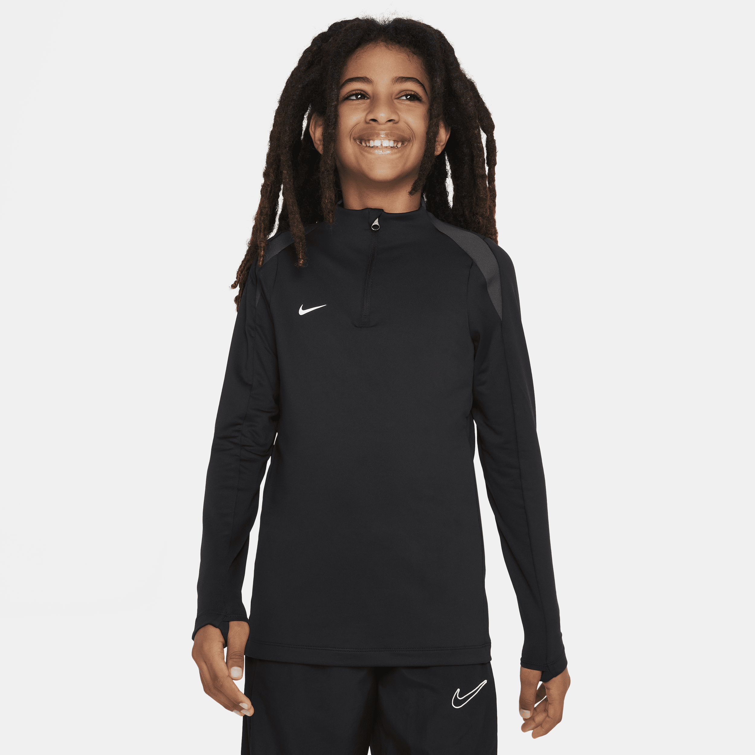 Maglia da calcio per allenamento Nike Dri-FIT Strike - Ragazzi - Nero