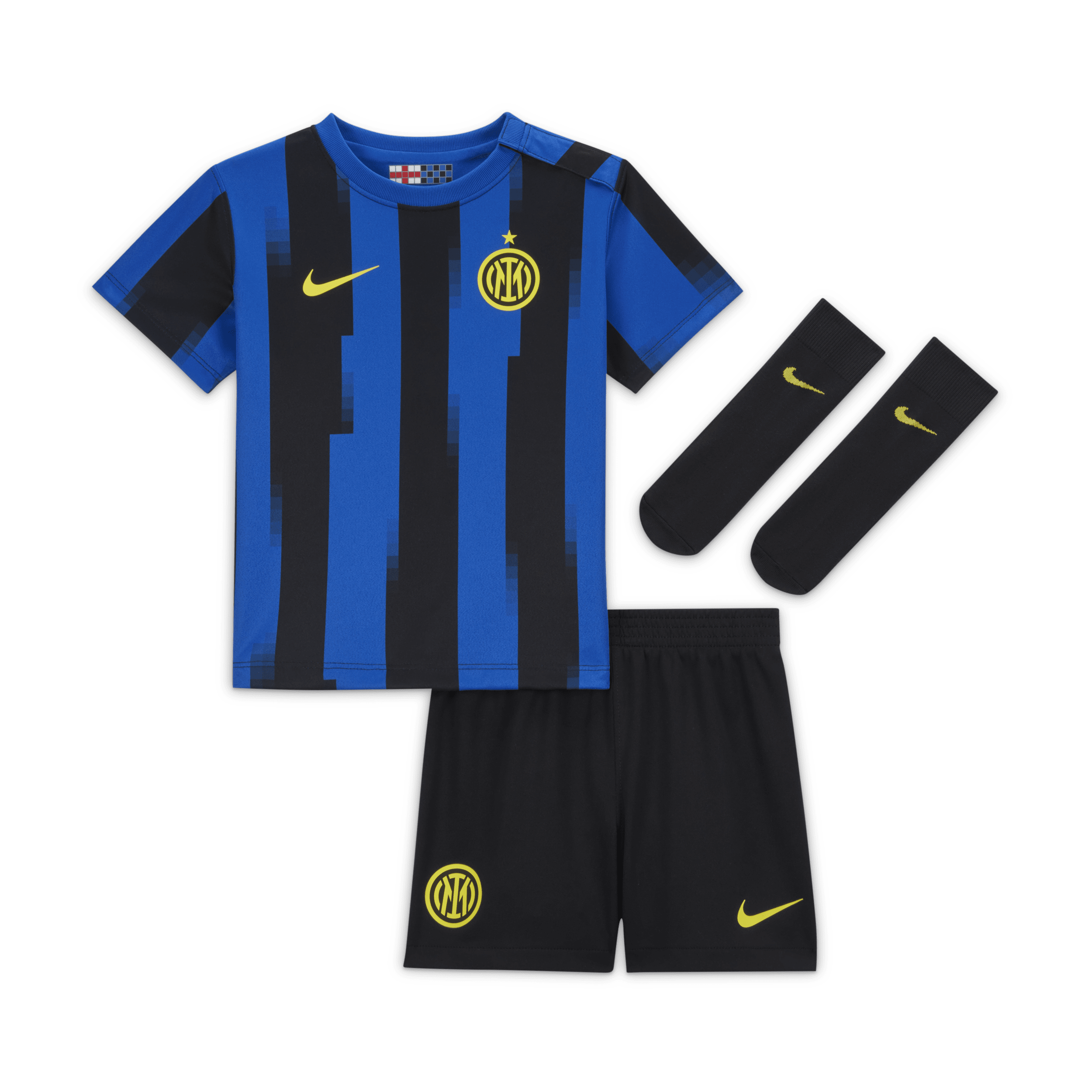 Inter Milan 2023/24 Home-Nike Dri-FIT-sæt i 3 dele til babyer og småbørn - blå