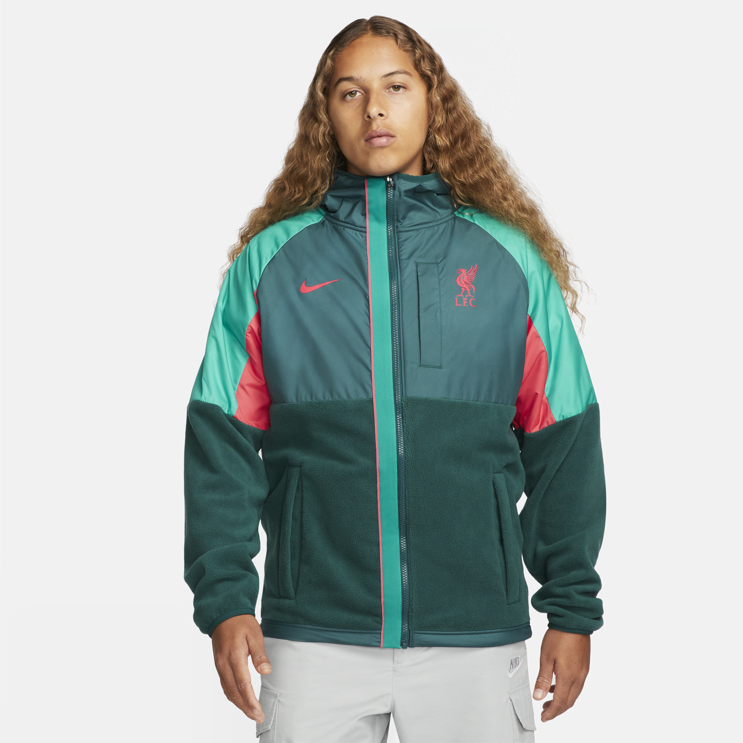 Nike Liverpool Jacket Awf Winterized - Atomic Teal/Rio Teal/Siren 