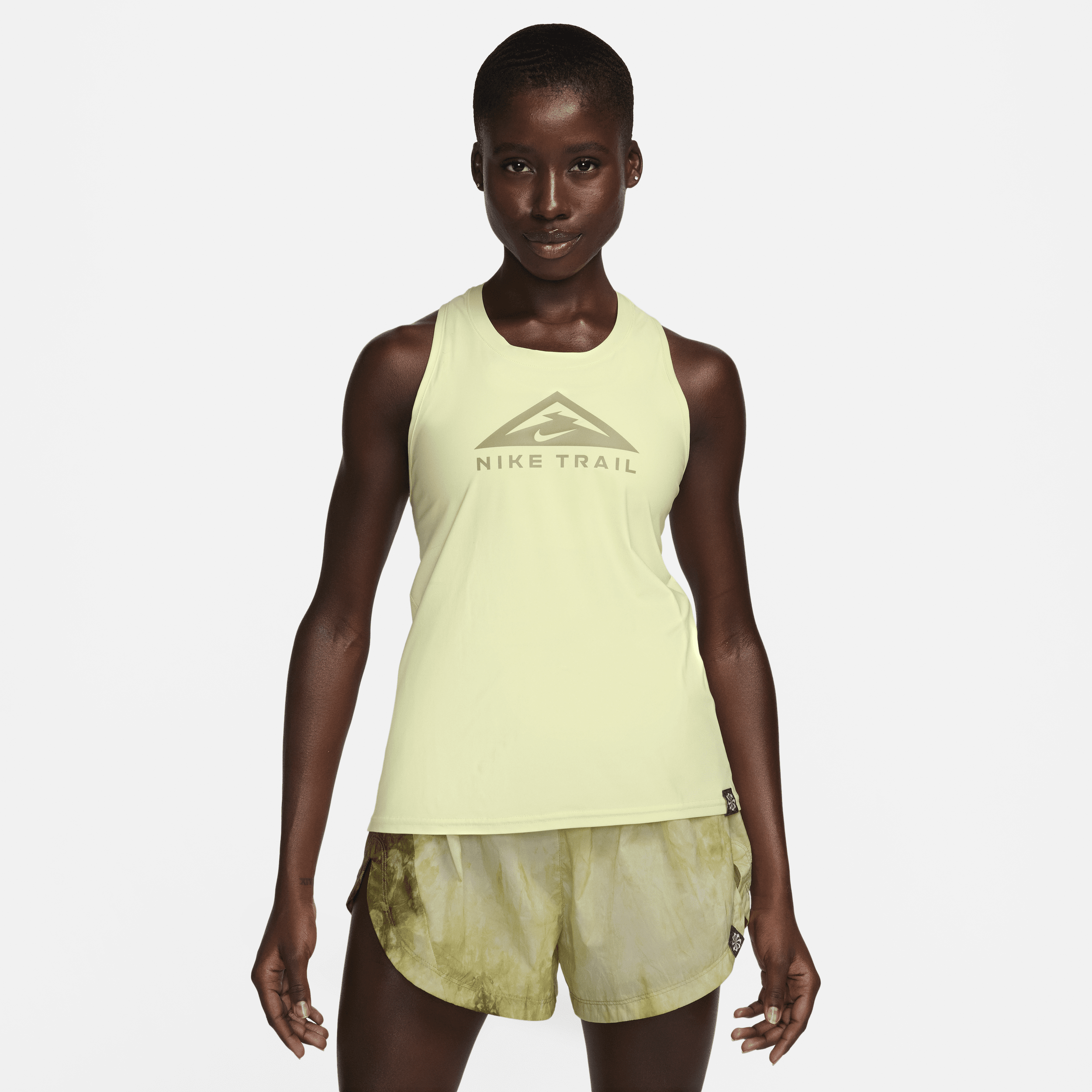 Nike Dri-FIT Camisetas de tirantes de trail running - Mujer - Verde