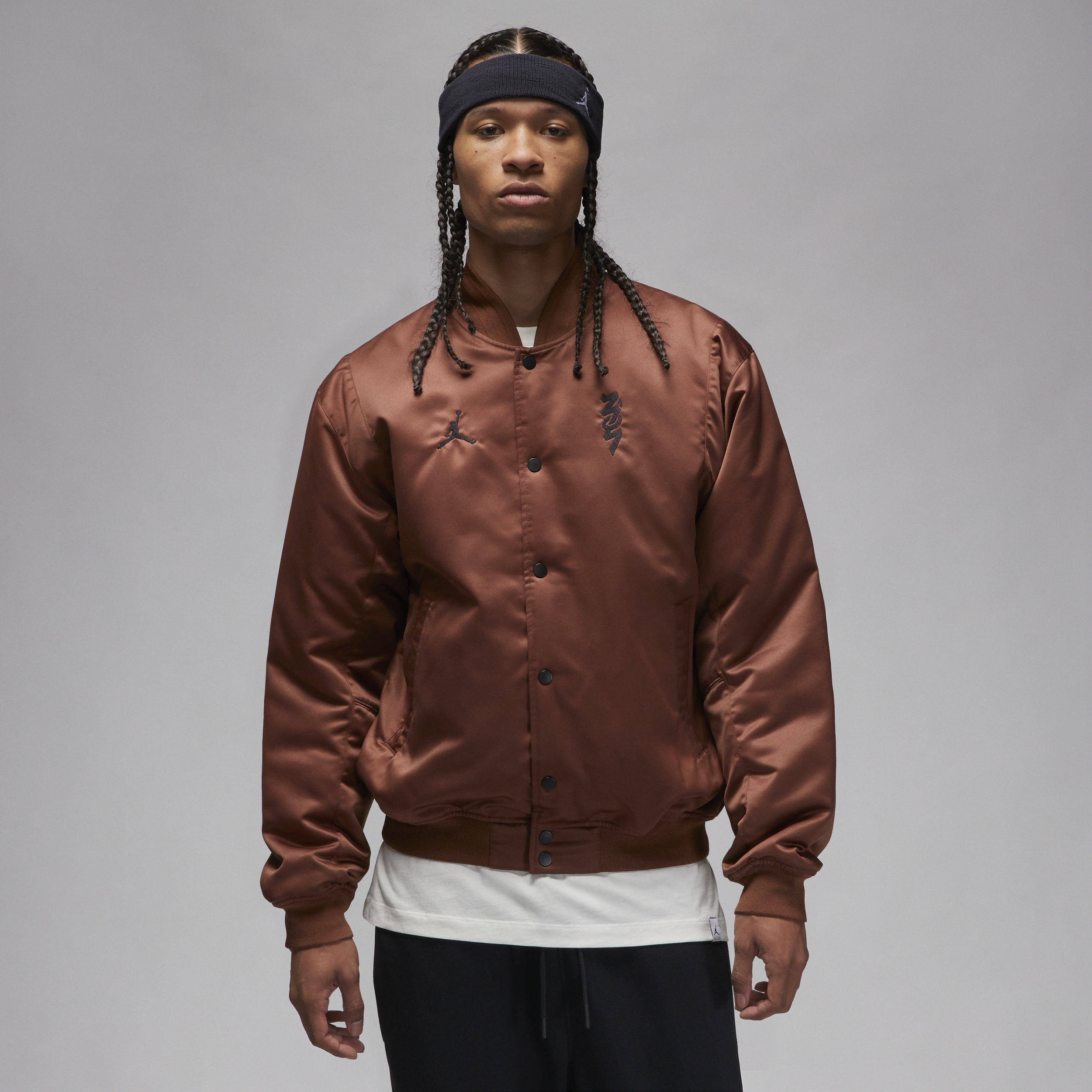 Nike Zion-Varsity jakke til mænd - brun