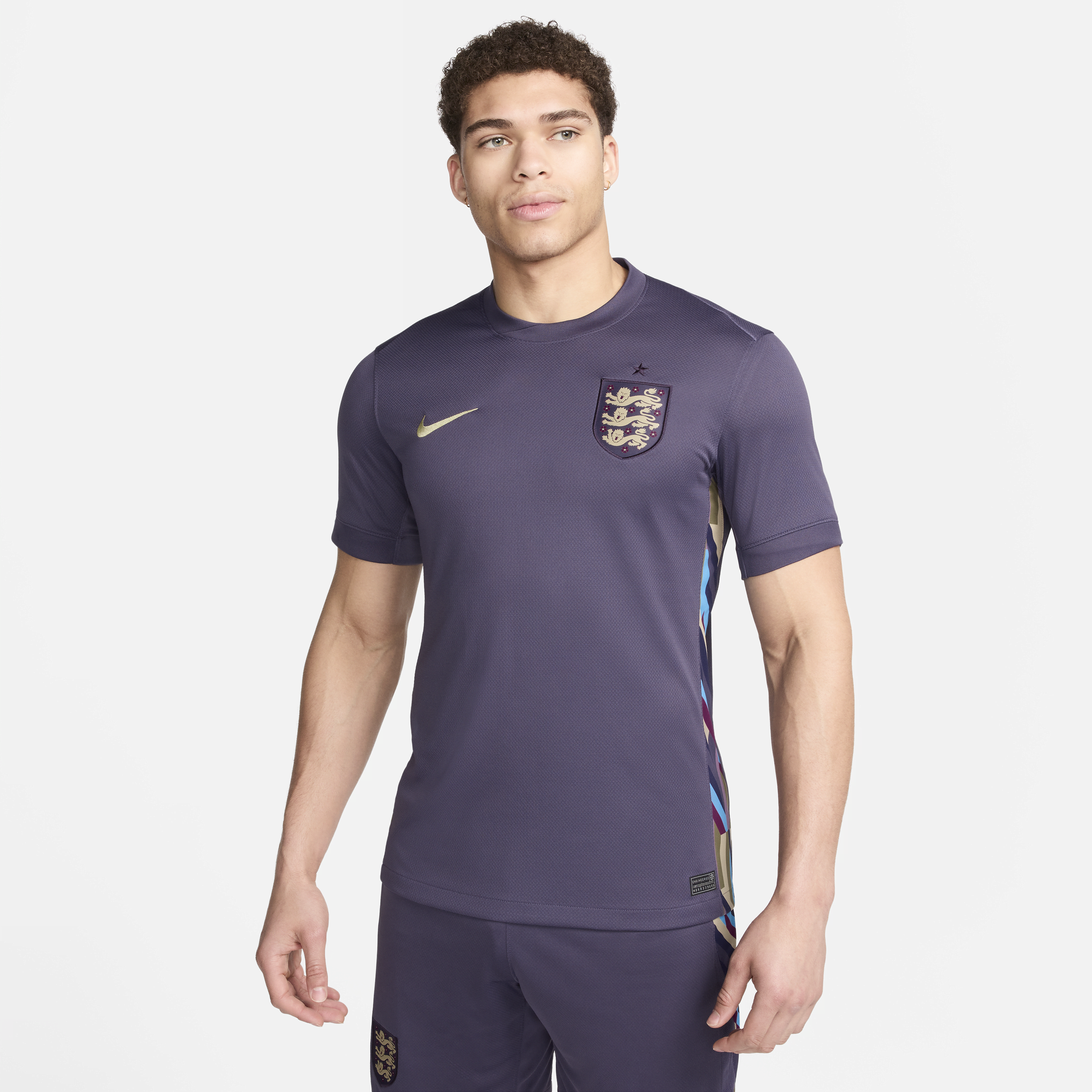 Maglia da calcio replica Nike Dri-FIT Inghilterra (squadra maschile) 2024/25 Stadium da uomo – Away - Viola