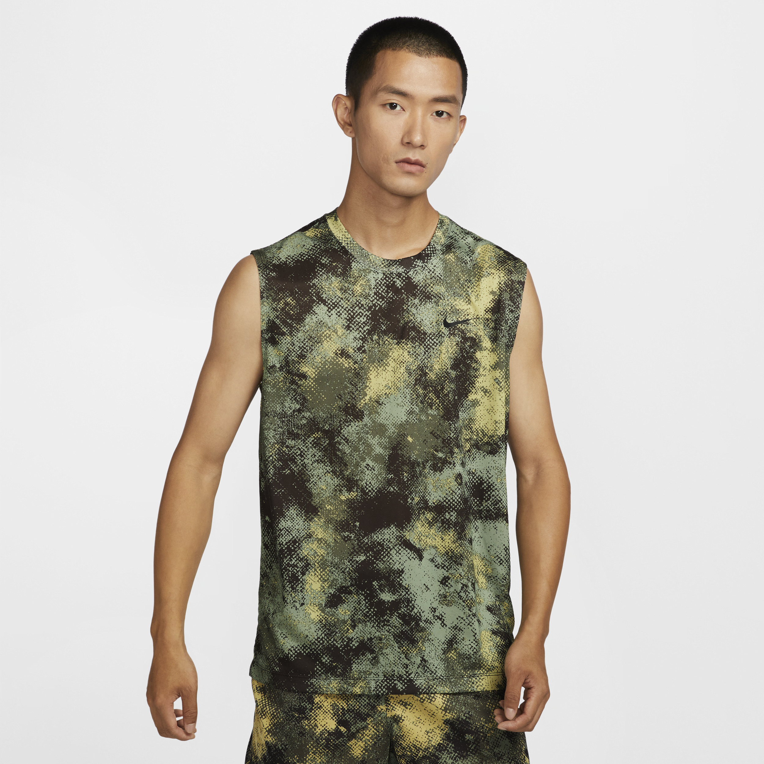 【ナイキ(NIKE)公式ストア】ナイキ メンズ Dri-FIT スリーブレス フィットネス Tシャツ FZ8037-386 グリーン 【ナイキ(NIKE)公式ストア】ナイキ メンズ Dri-FIT スリーブレス フィットネス Tシャツ FZ8037-386 グリーン
