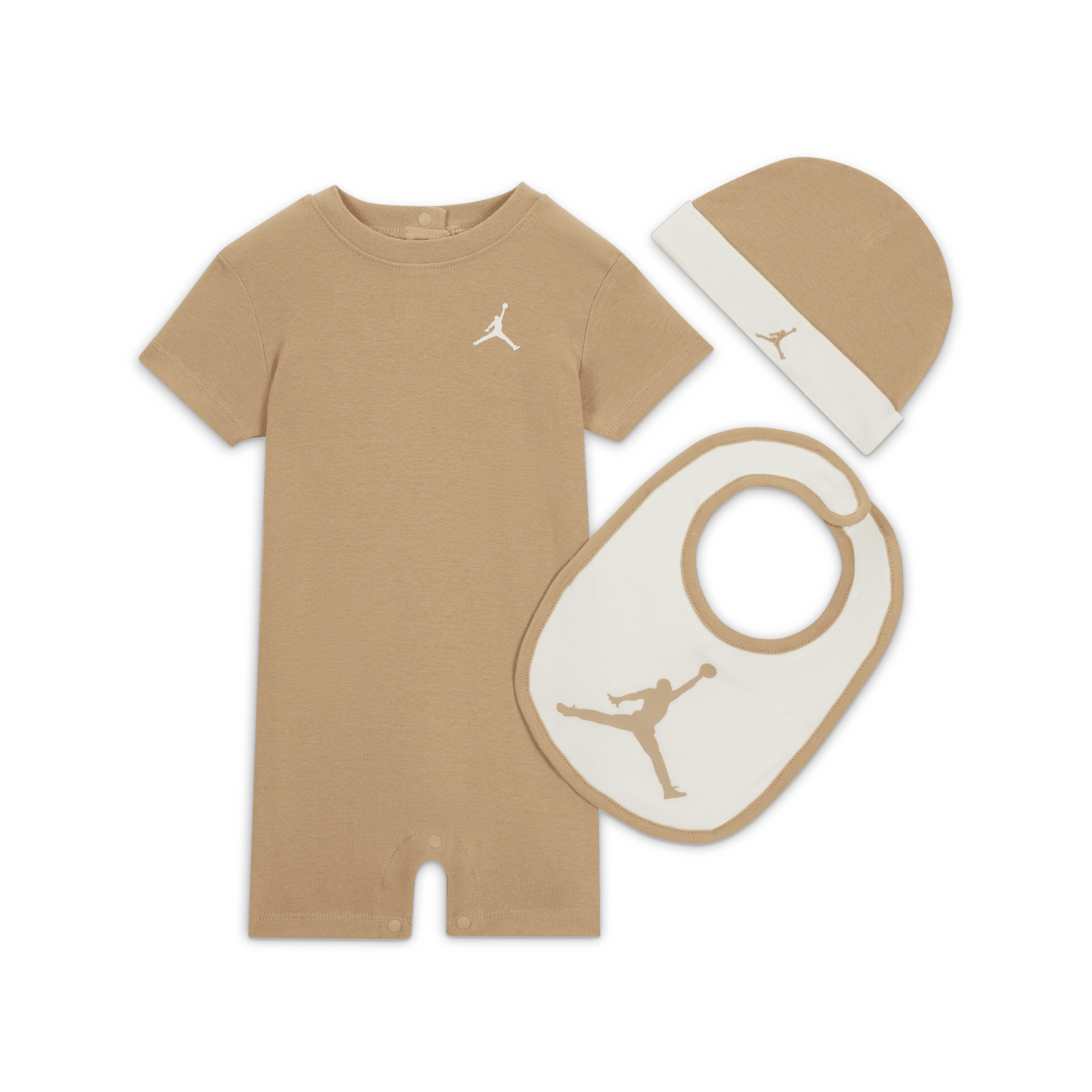 Jordan Jumpman-sæt med buksedragter til babyer (3 dele) - brun