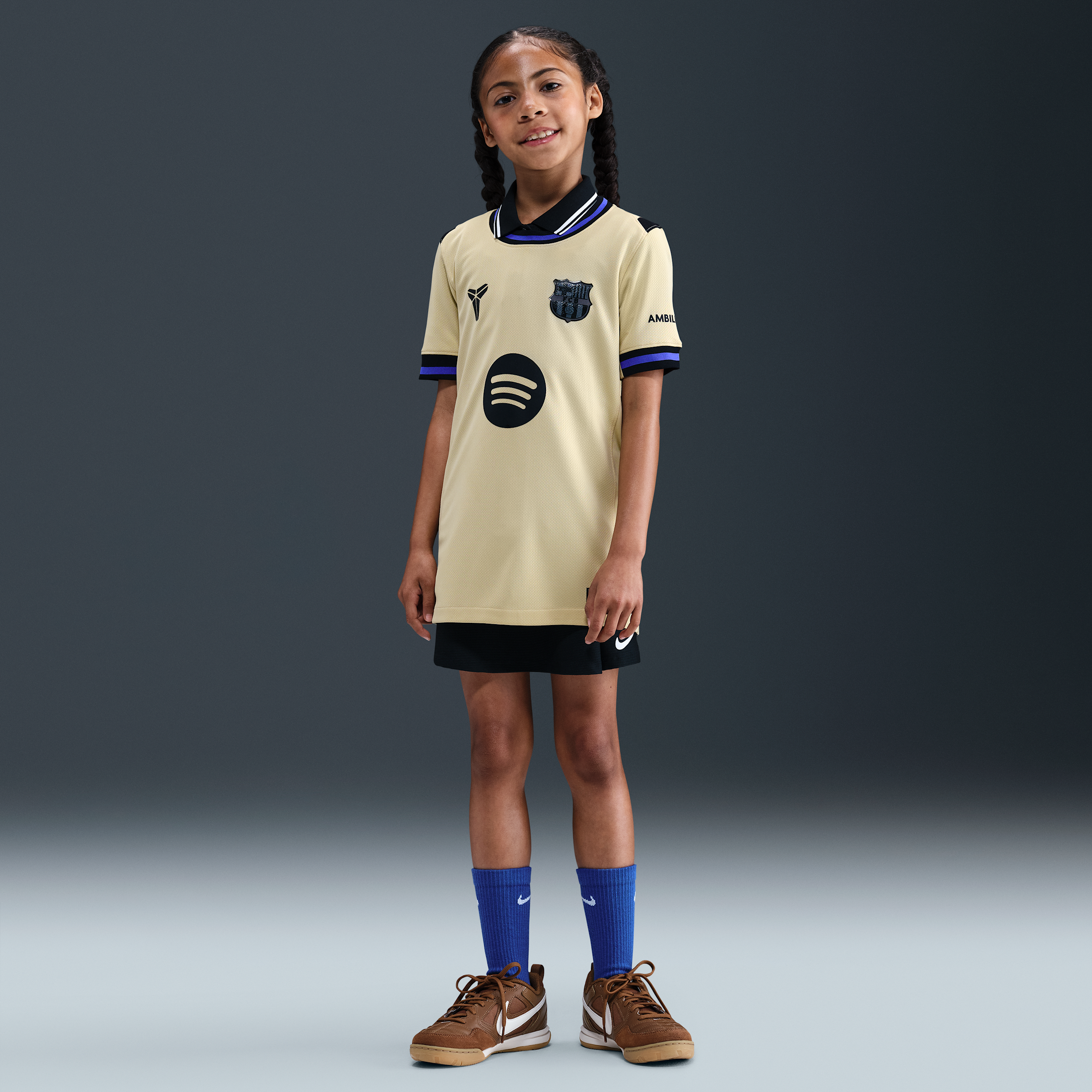 FC Barcelona Nike ナイキ　イエローユニフォーム　上下セット Nike 2023 FC Barcelona Authentic Fourth Soccer Jersey