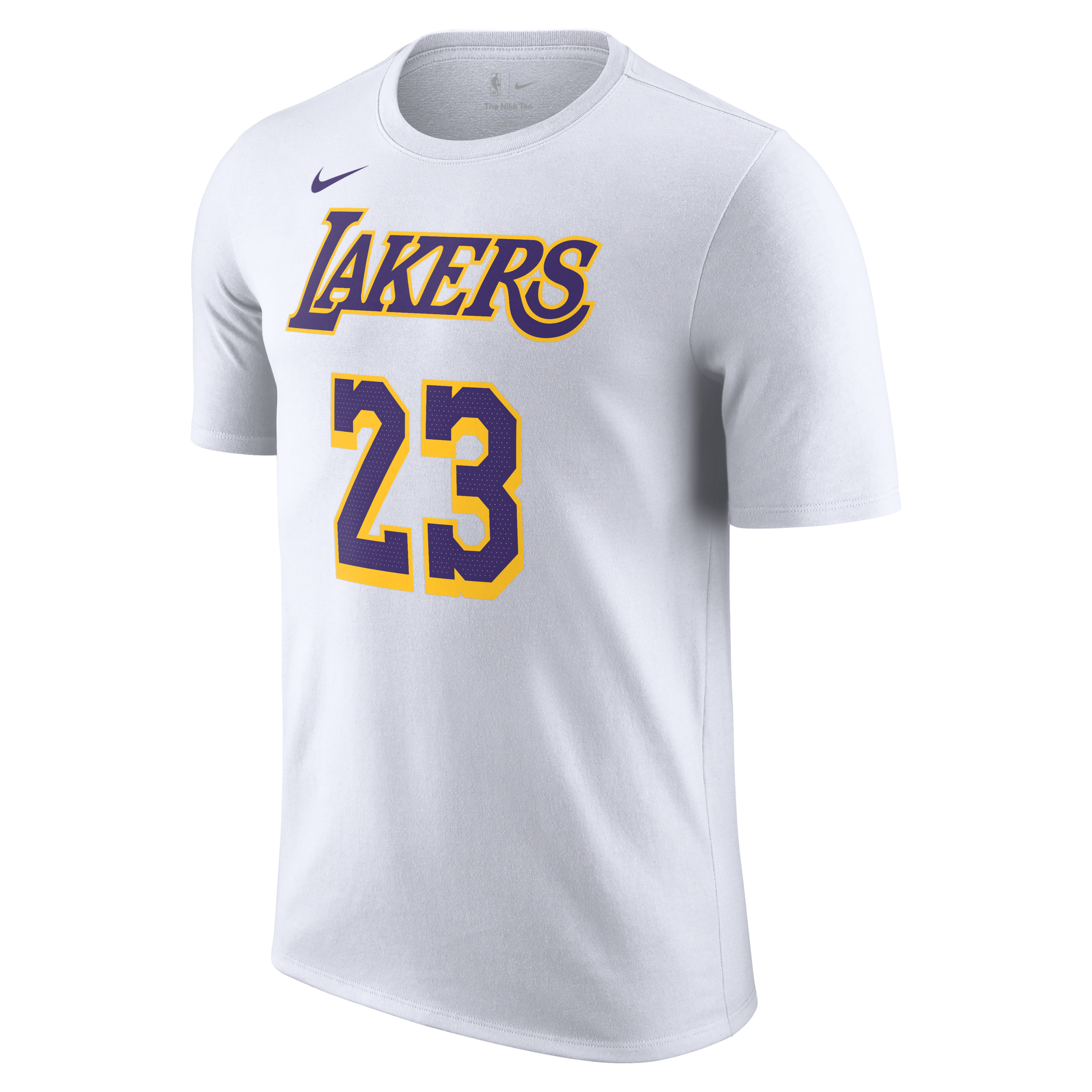 Los Angeles Lakers Nike-NBA-T-shirt til mænd - hvid