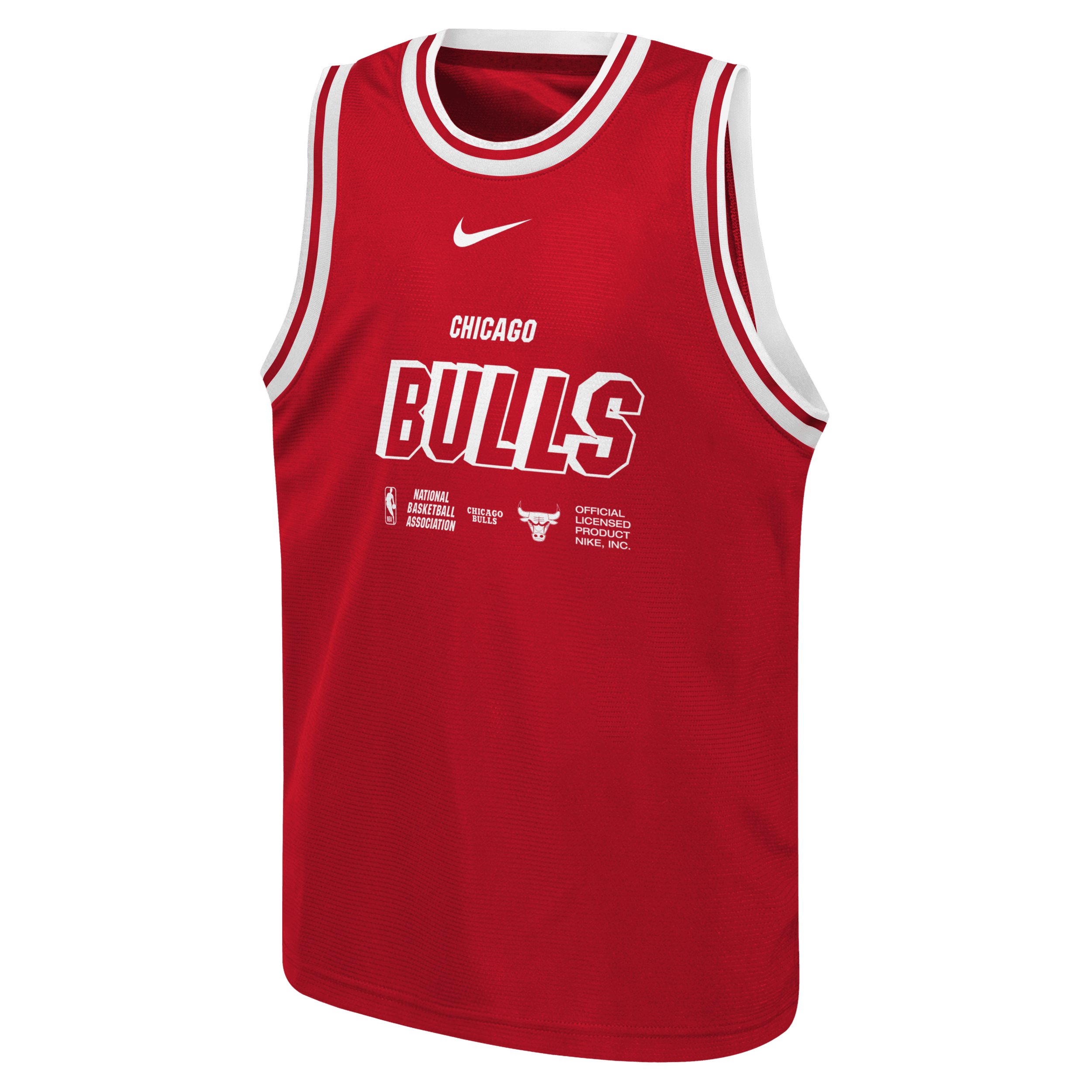 Chicago Bulls Courtside Nike Dri-FIT NBA-tanktop til større børn (drenge) - rød