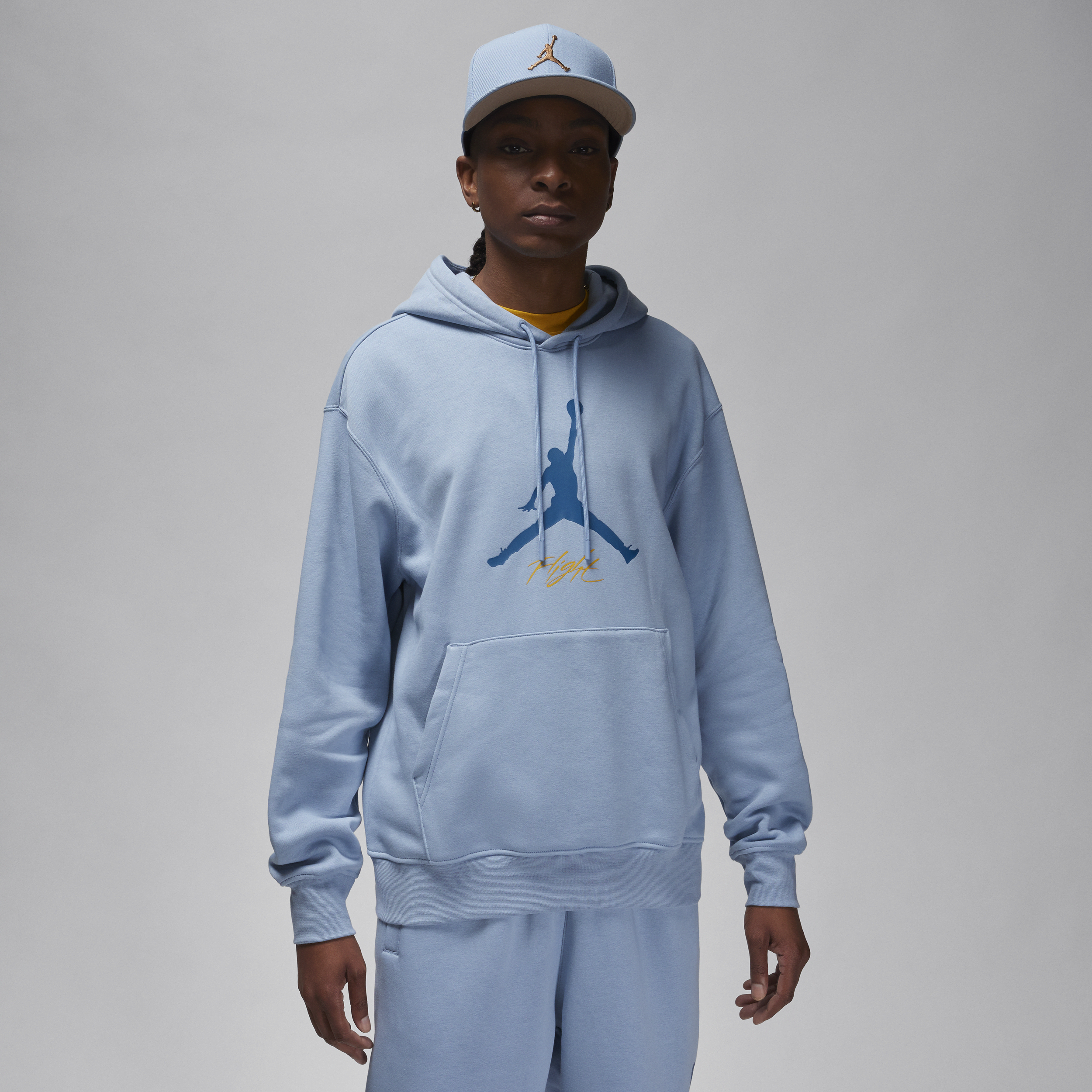 Nike Felpa in fleece con cappuccio Jordan Essentials – Uomo - Blu