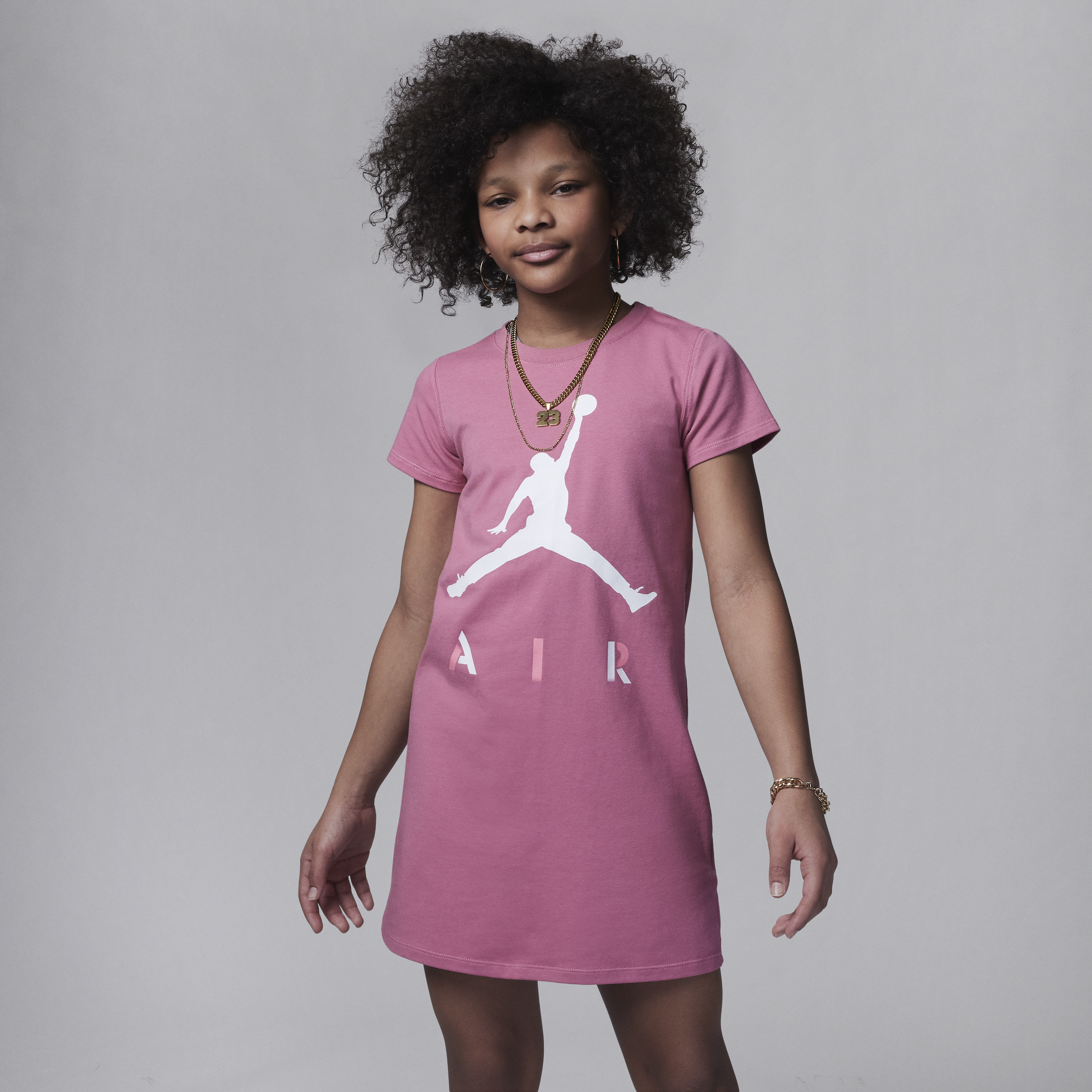 Air Jordan Focaus Dress Vestido - Niña - Rosa