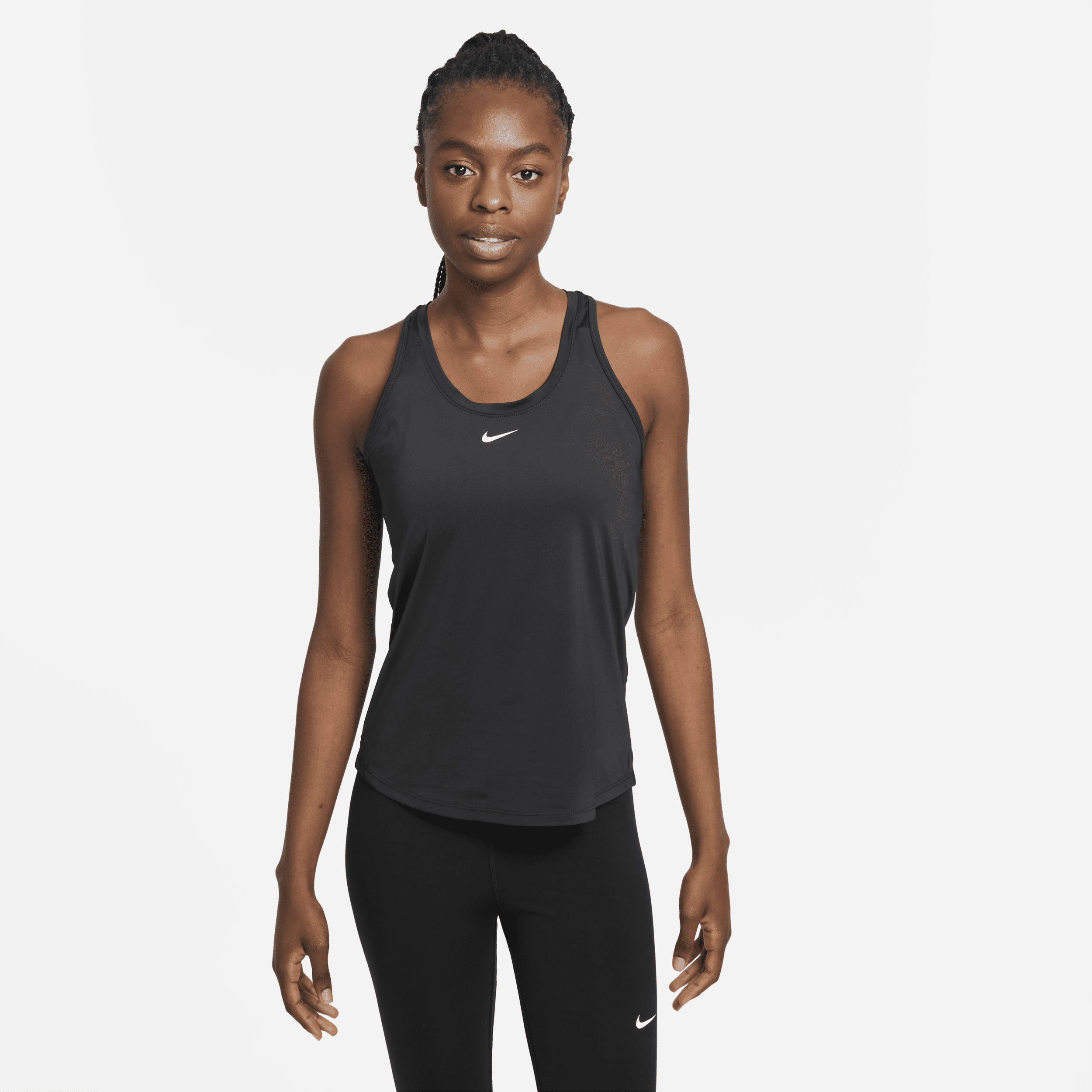 Nike Dri-FIT One-tanktop i slank pasform til kvinder - sort