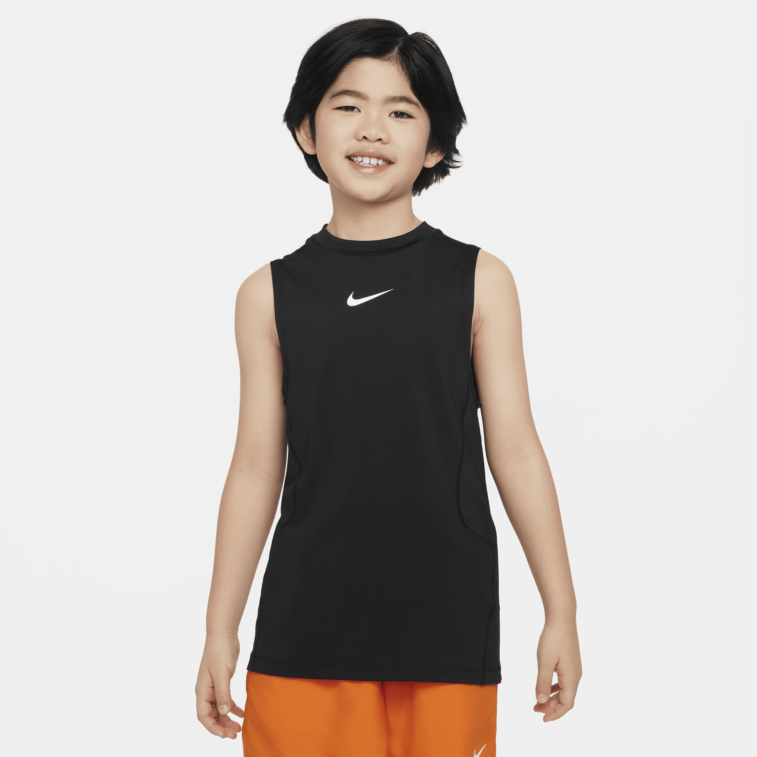 Nike Pro Jongenstop zonder mouwen - Zwart