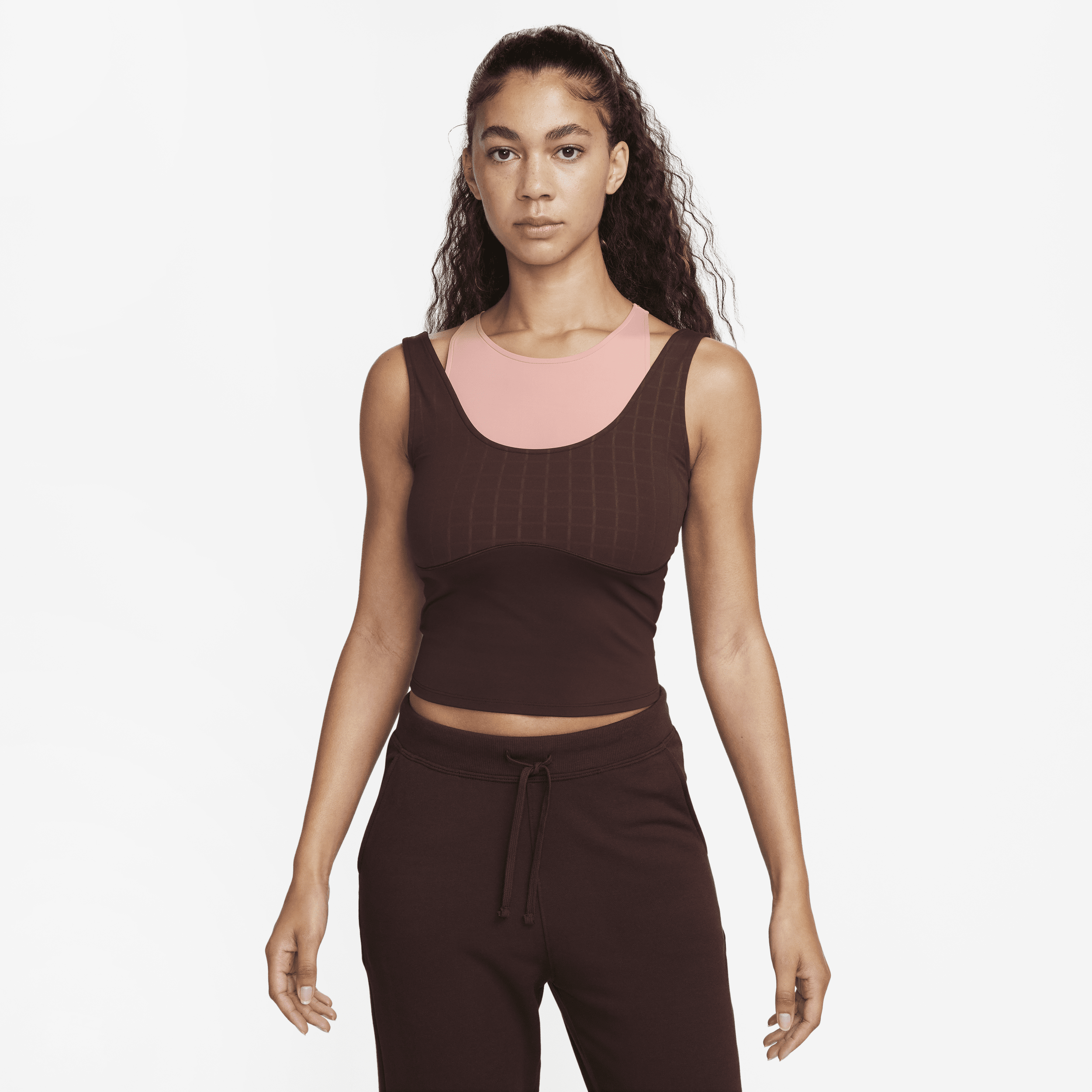 Nike Yoga Dri-FIT Luxe-tanktop til kvinder - Pink