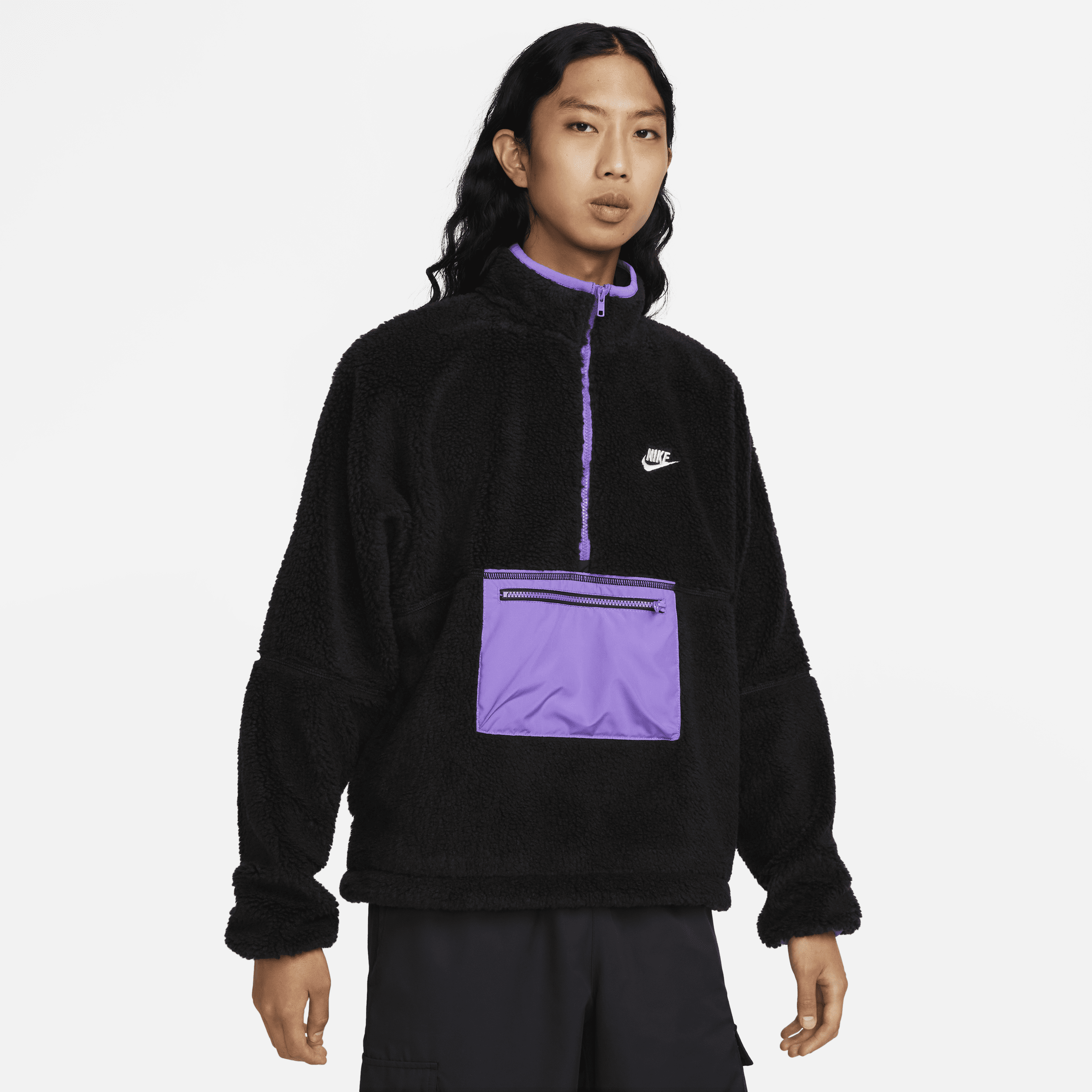 【ナイキ(NIKE)公式ストア】ナイキ クラブ フリース+ メンズ 1/2ジップ ウィンタライズド アノラック DQ4881-010 ブラック 【ナイキ(NIKE)公式ストア】ナイキ クラブ フリース+ メンズ 1/2ジップ ウィンタライズド アノラック DQ4881-010 ブラック