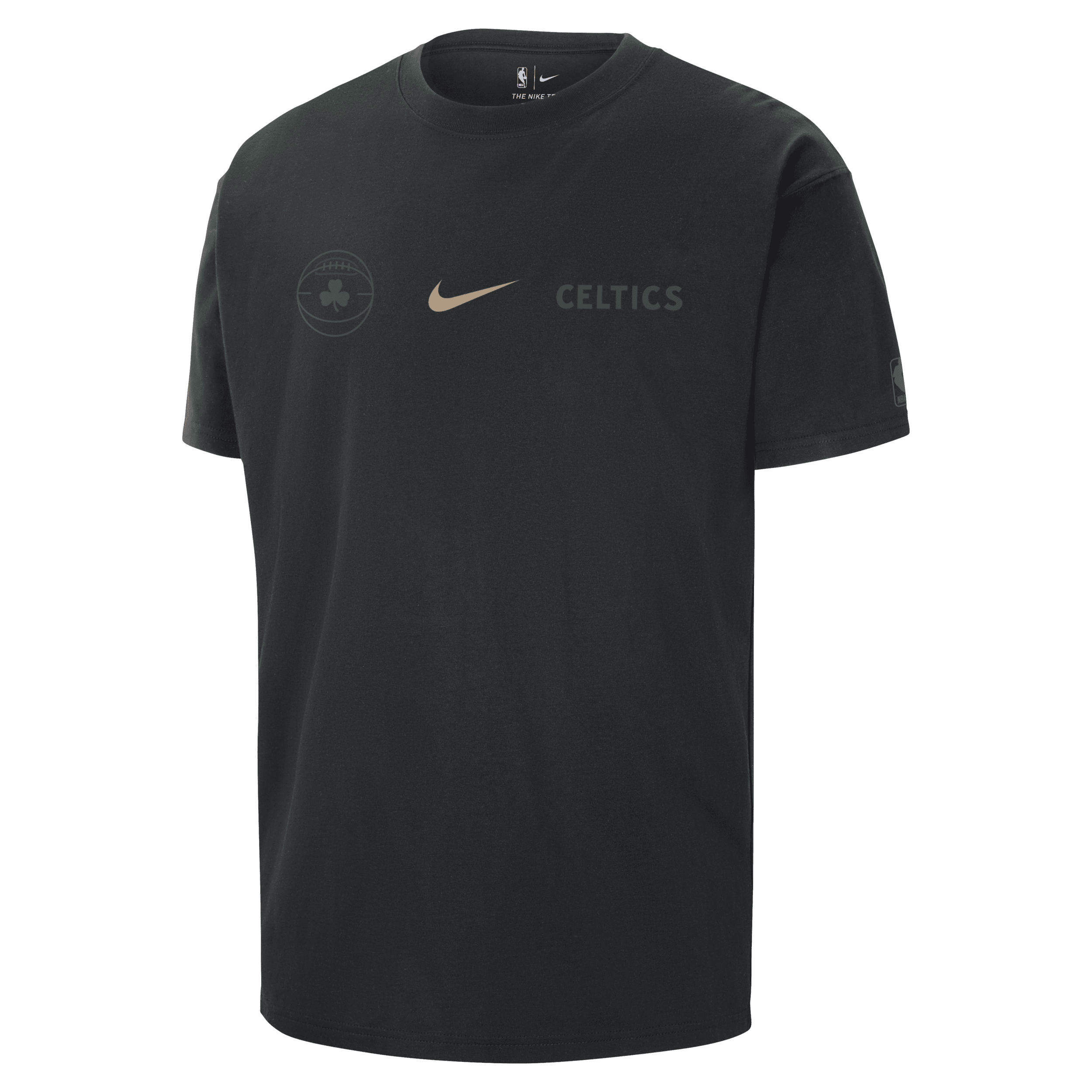 Boston Celtics 2023/24 City Edition-Nike NBA Courtside Max90-T-shirt til mænd - sort