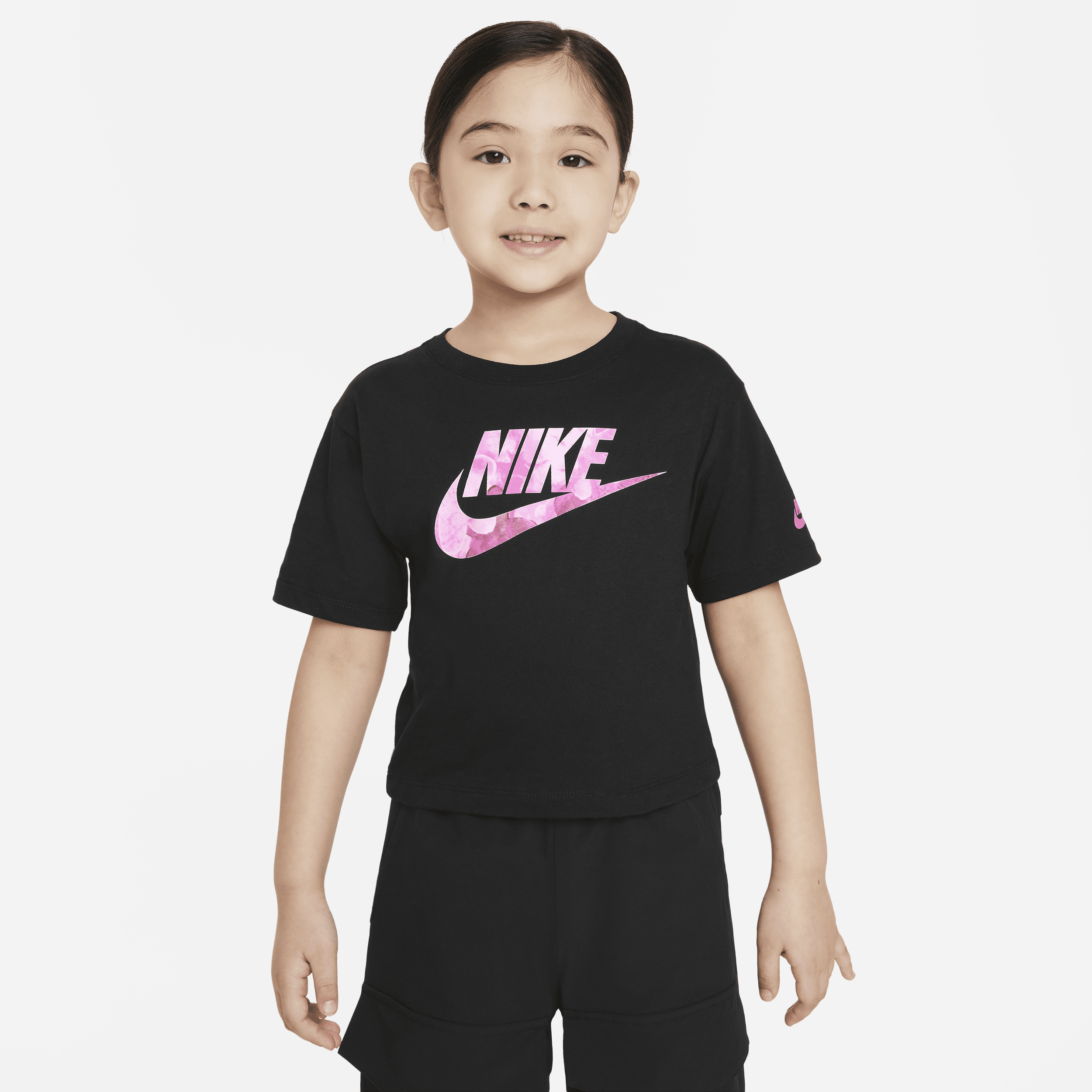 Nike Scri-Dye Boxy-T-shirt til mindre børn - sort