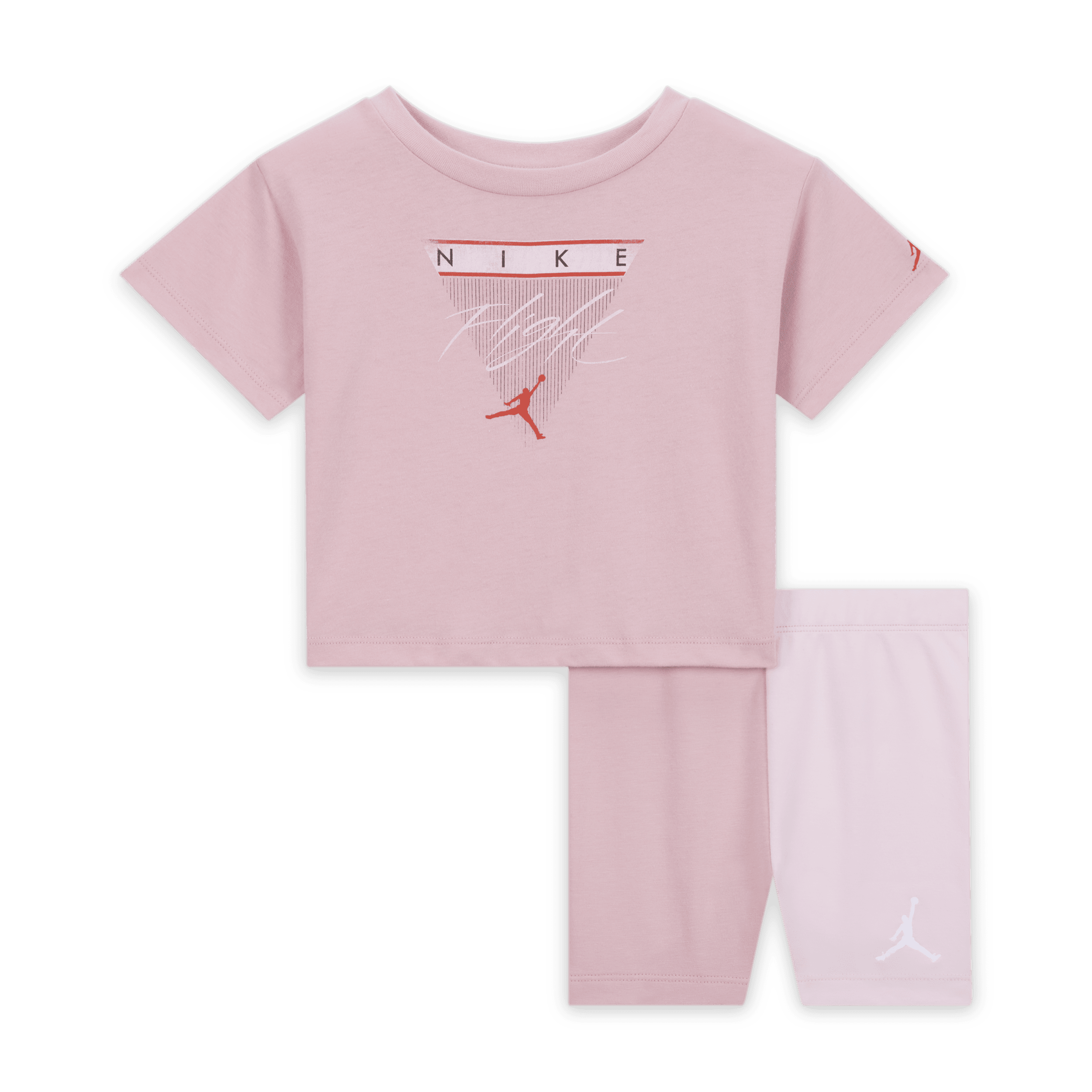 Nike Completo con shorts da ciclista Flight Jordan Mini Me – Bebè (12-24 mesi) - Rosa