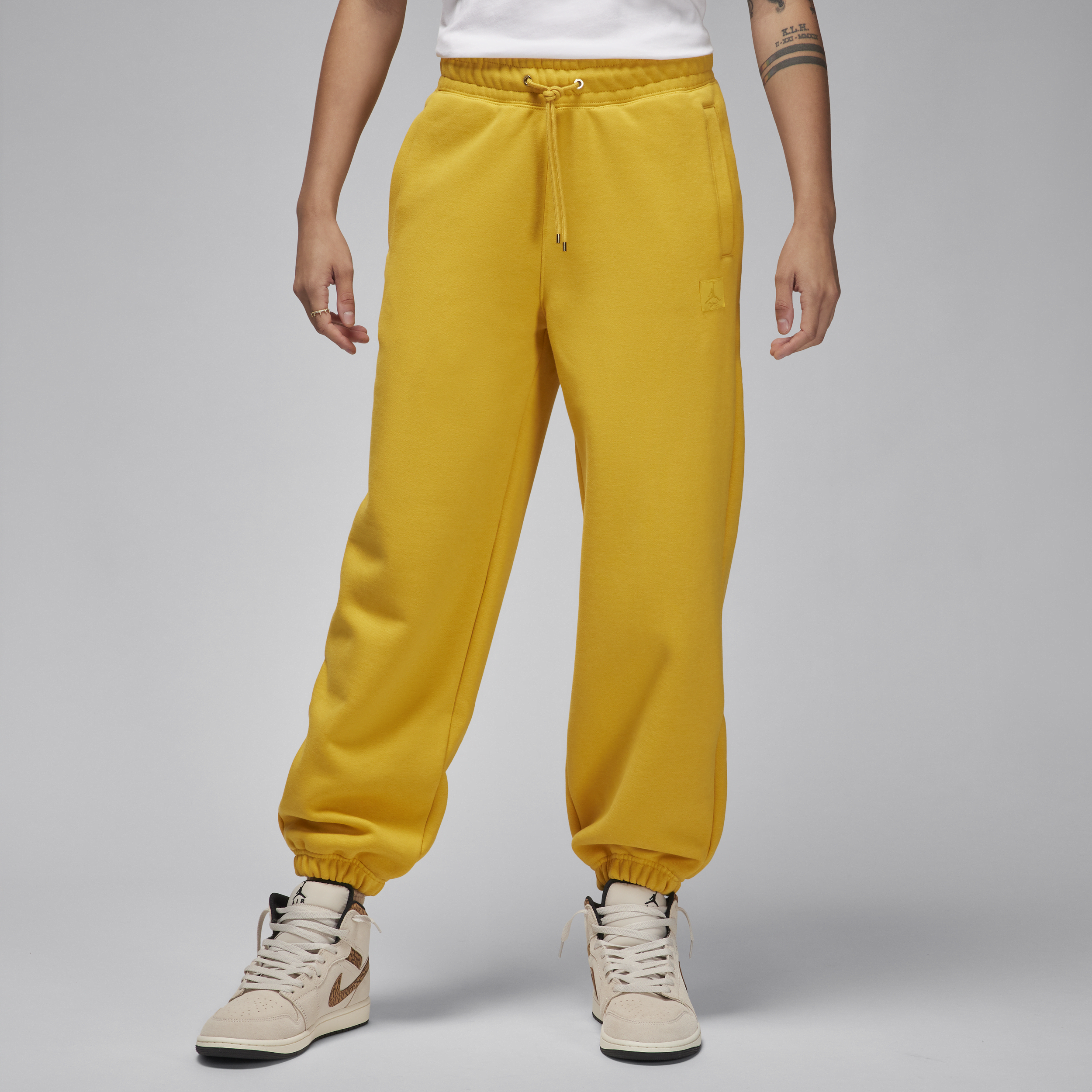 Jordan Flight Fleece Pantalón - Mujer - Amarillo