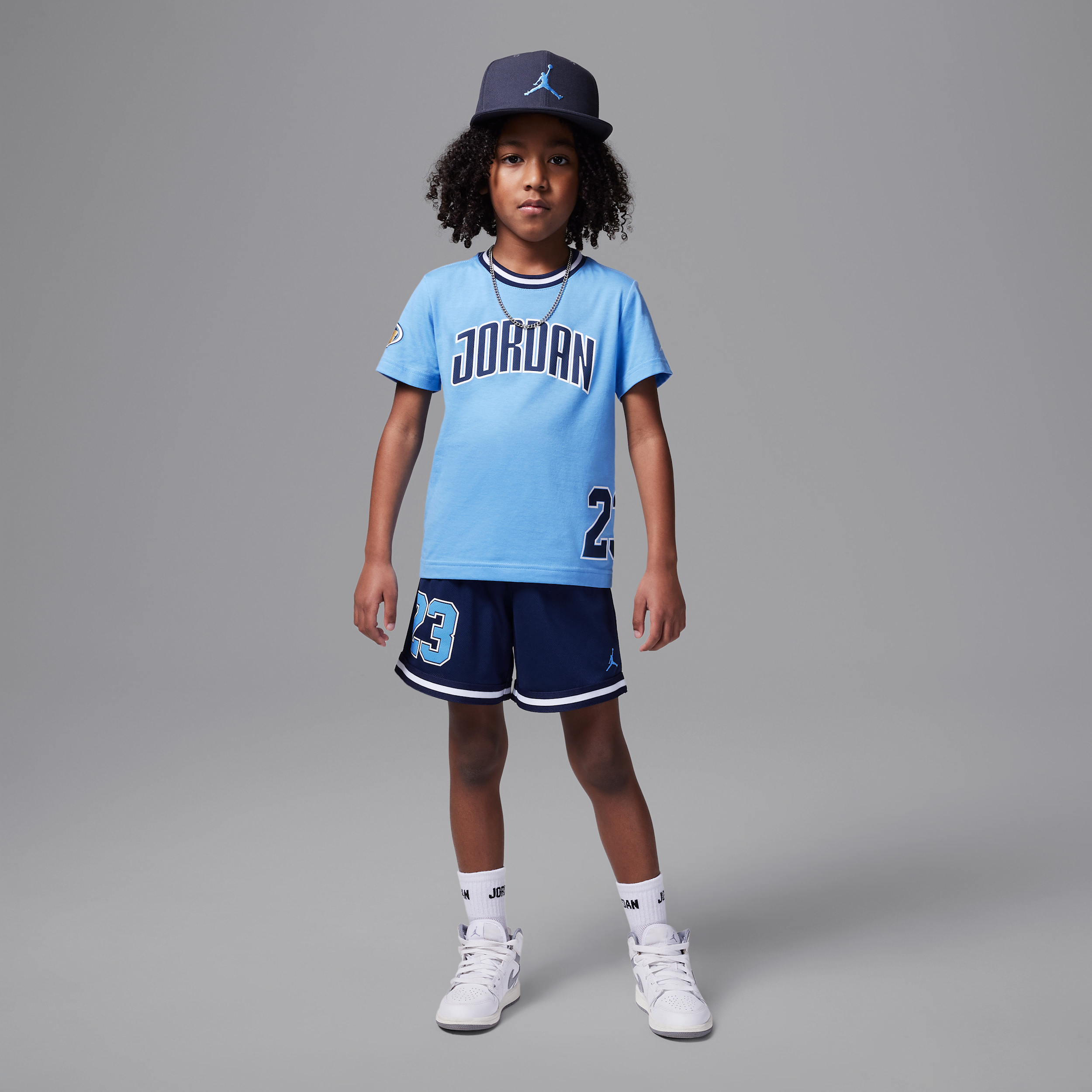 【ナイキ(NIKE)公式ストア】ジョーダン リトルキッズ プレーオフ ツーピース メッシュ ショートパンツ セットアップ II2533-410 ブルー 【ナイキ(NIKE)公式ストア】ジョーダン リトルキッズ プレーオフ ツーピース メッシュ ショートパンツ セットアップ II2533-410 ブルー
