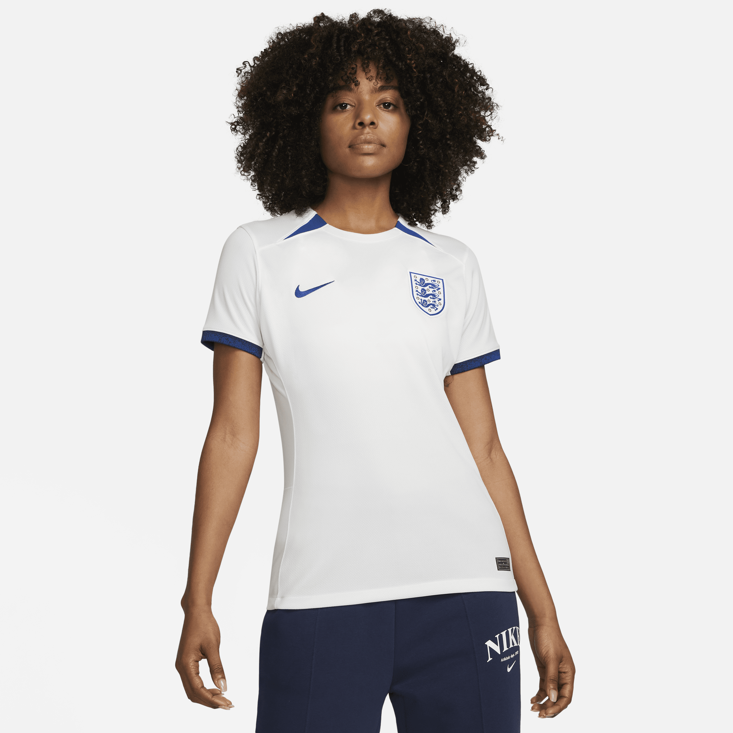 Camiseta Nike Inglaterra I 2023/24 Torcedora Pro Feminina