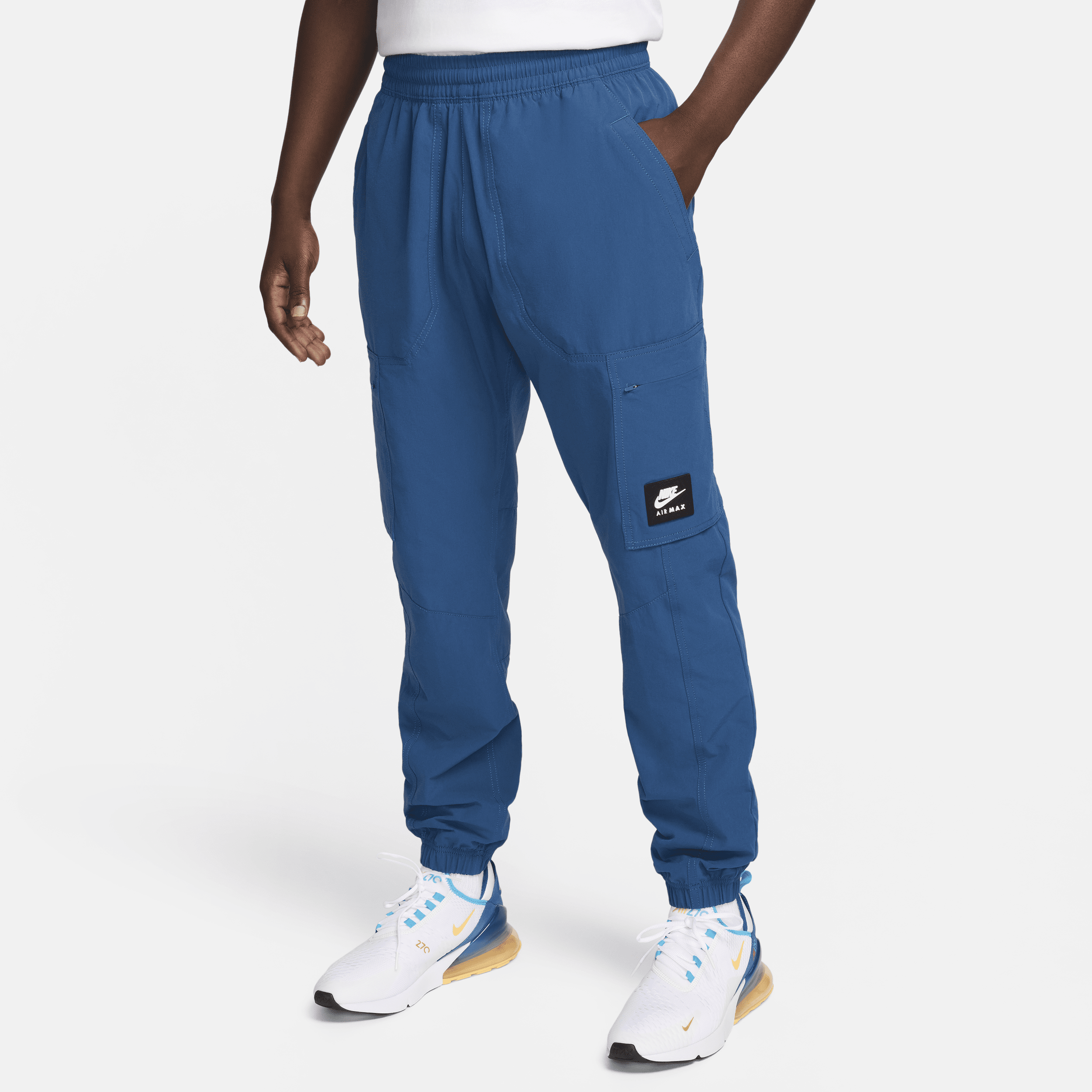Pantaloni cargo in tessuto Nike Air Max - Uomo - Blu