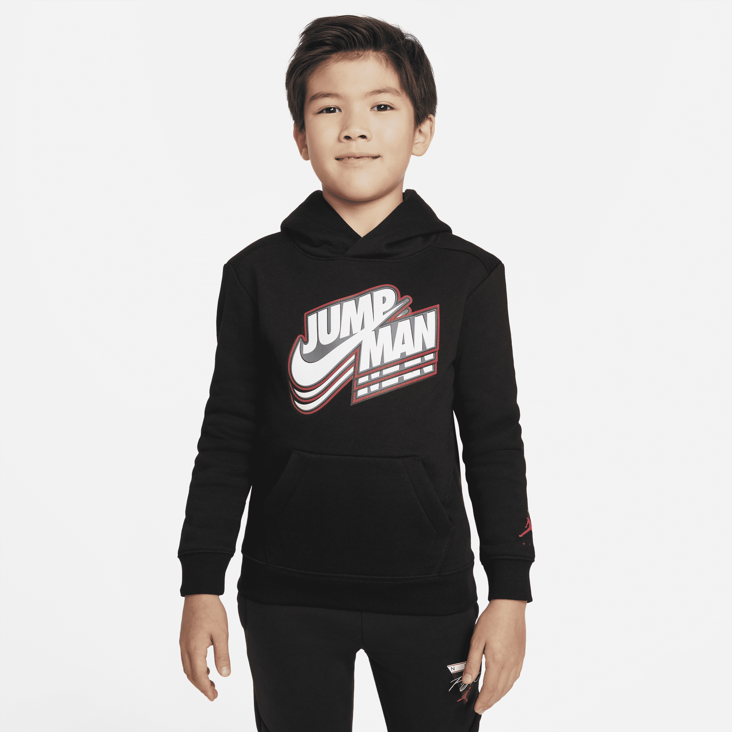 Nike Felpa pullover con cappuccio Jordan - Bambini - Nero