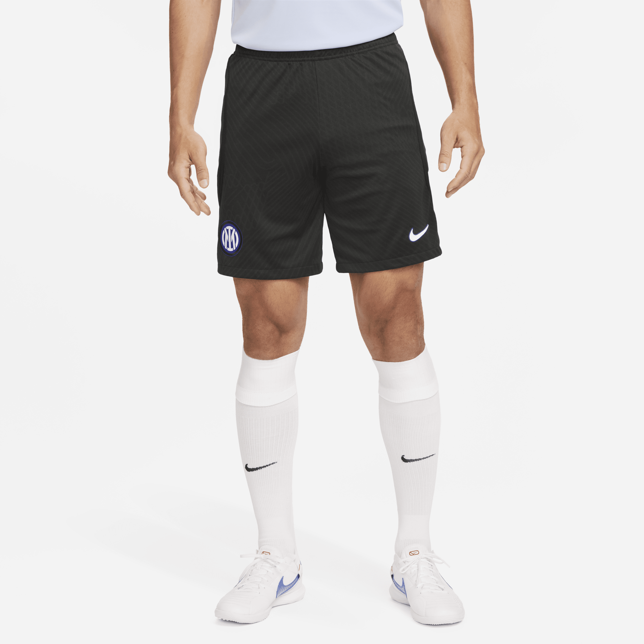 Inter Milan Strike Nike Dri-FIT knit voetbalshorts voor heren - Zwart