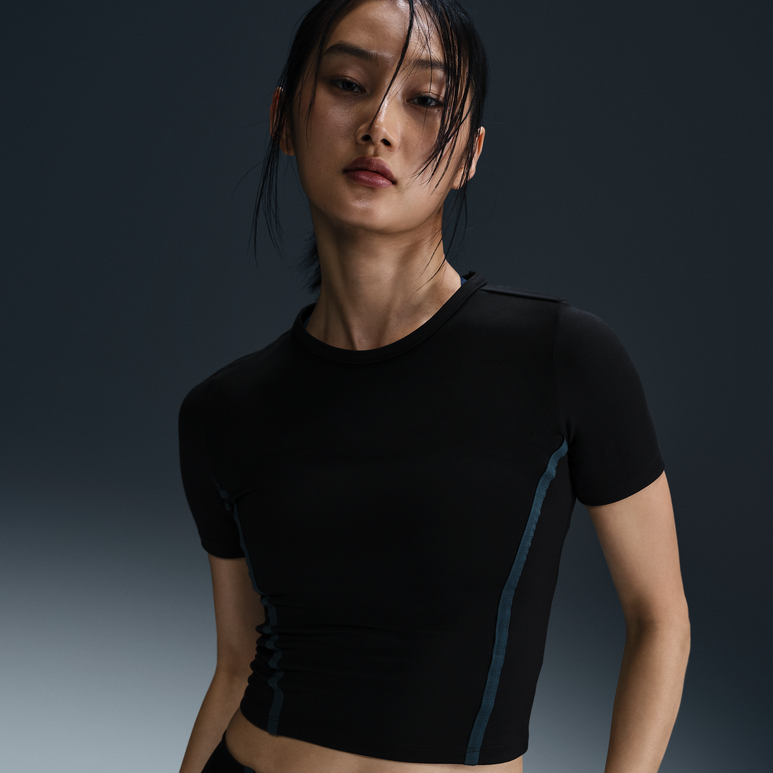 【ナイキ(NIKE)公式ストア】ナイキ ワン フィッテド ウィメンズ Dri-FIT ショートスリーブ トップ HQ4999-010 ブラック 【ナイキ(NIKE)公式ストア】ナイキ ワン フィッテド ウィメンズ Dri-FIT ショートスリーブ トップ HQ4999-010 ブラック