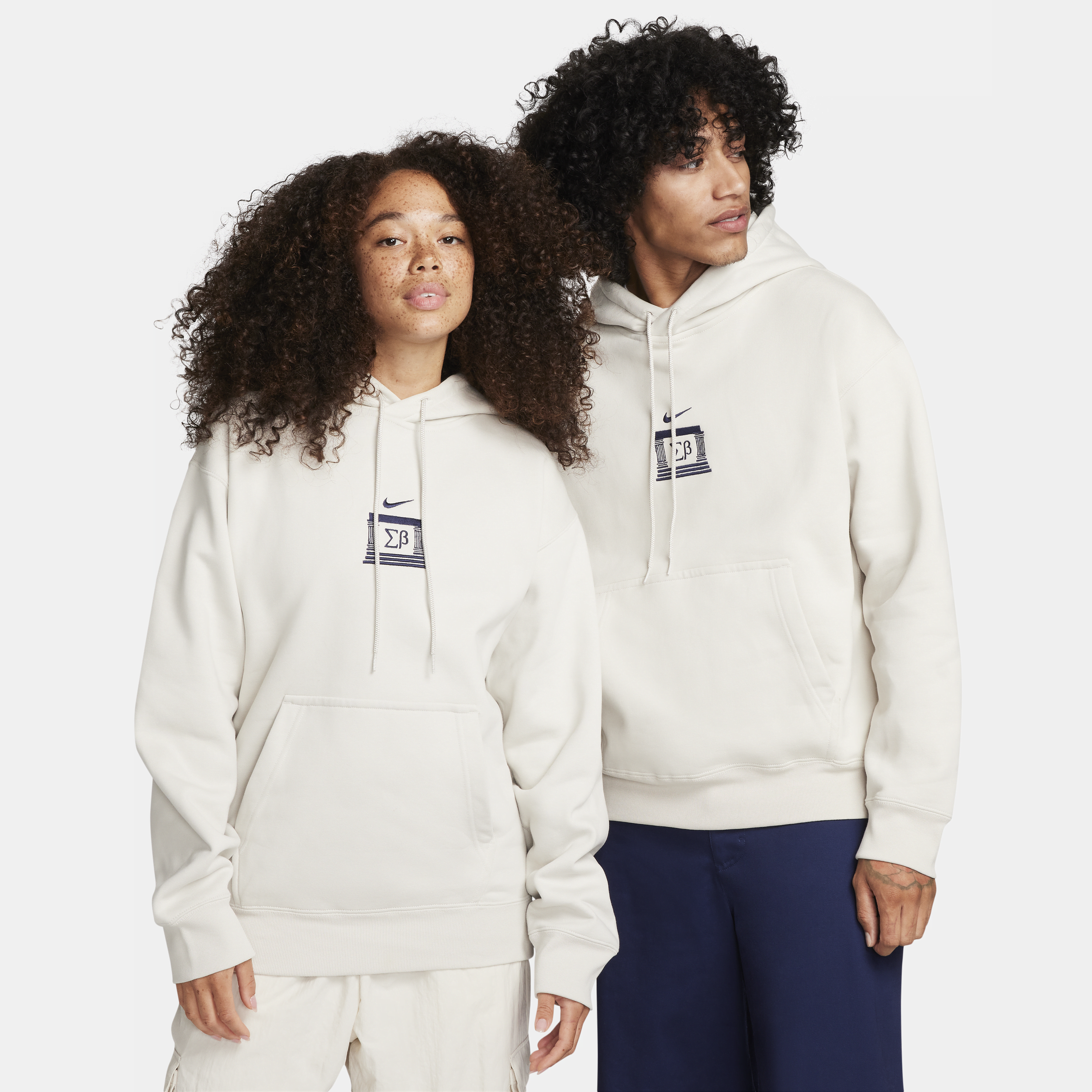 Nike SB Pullover-skaterhættetrøje i fleece - grå