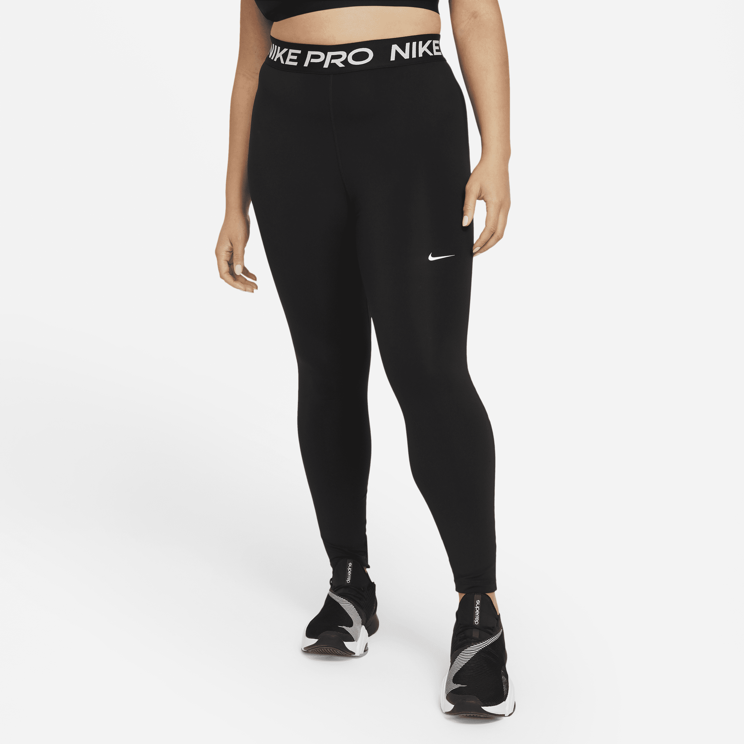 Nike Pro 365-leggings til kvinder (plus size) - sort