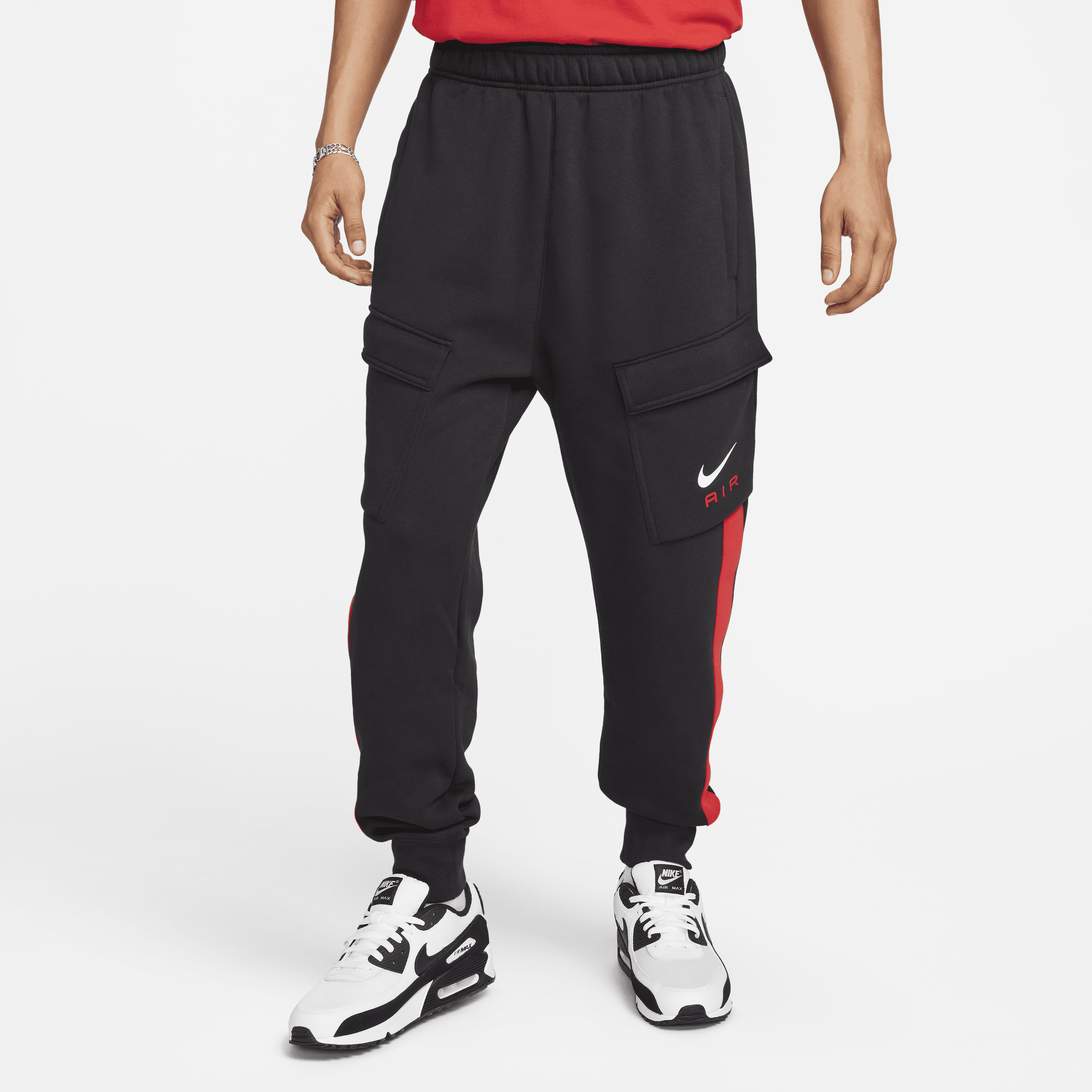 Pantaloni cargo in fleece Nike Air – Uomo - Nero