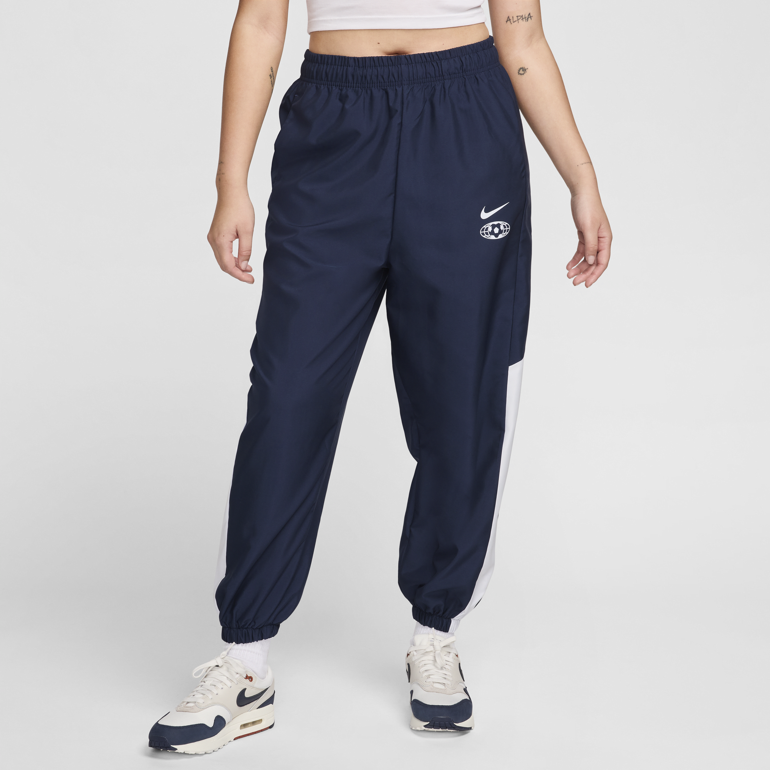 Vævede Nike Sportswear-joggers til kvinder - blå