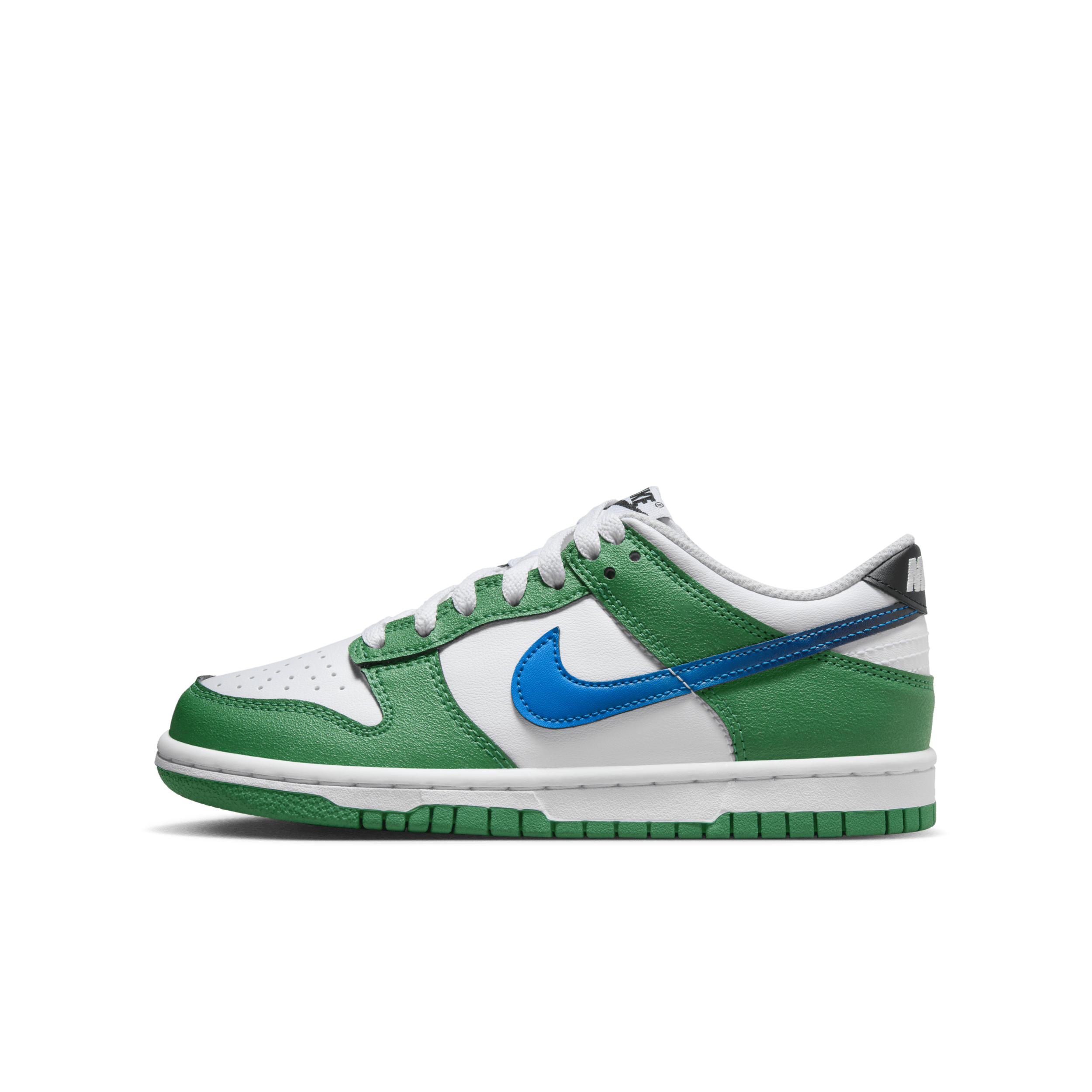 Nike Dunk Low-sko til større børn - grøn