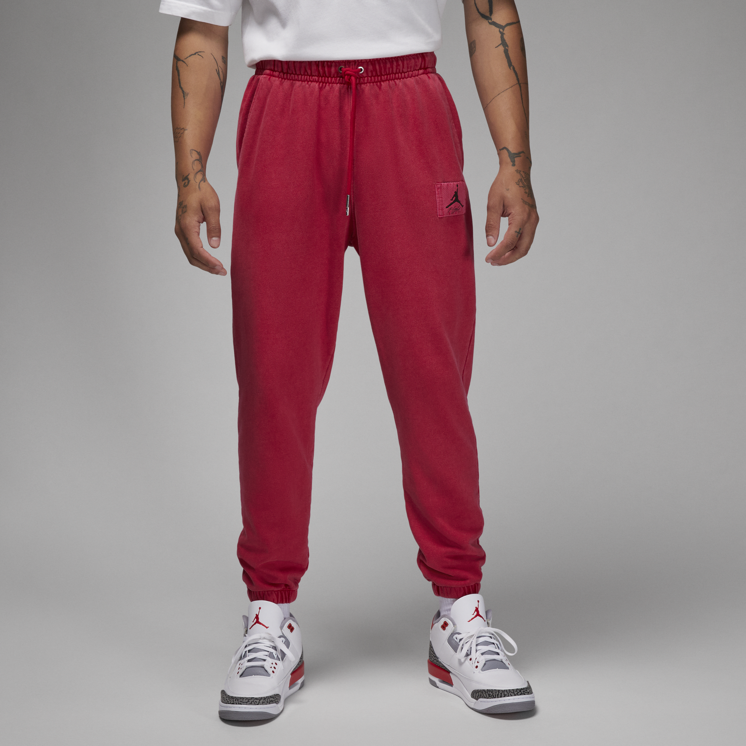 Jordan Flight Fleece-sweatpants til mænd - rød