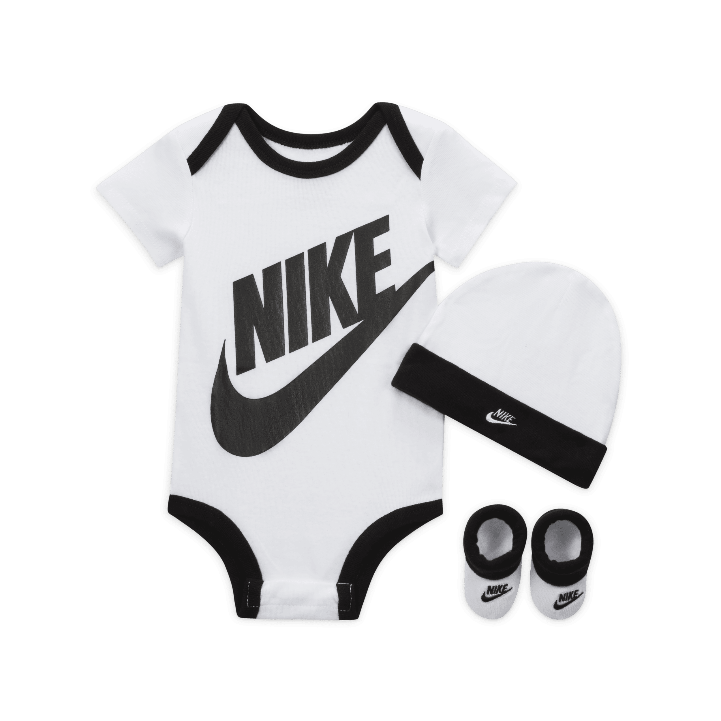 Nike-sæt i tre dele til babyer (0-6 M) - hvid