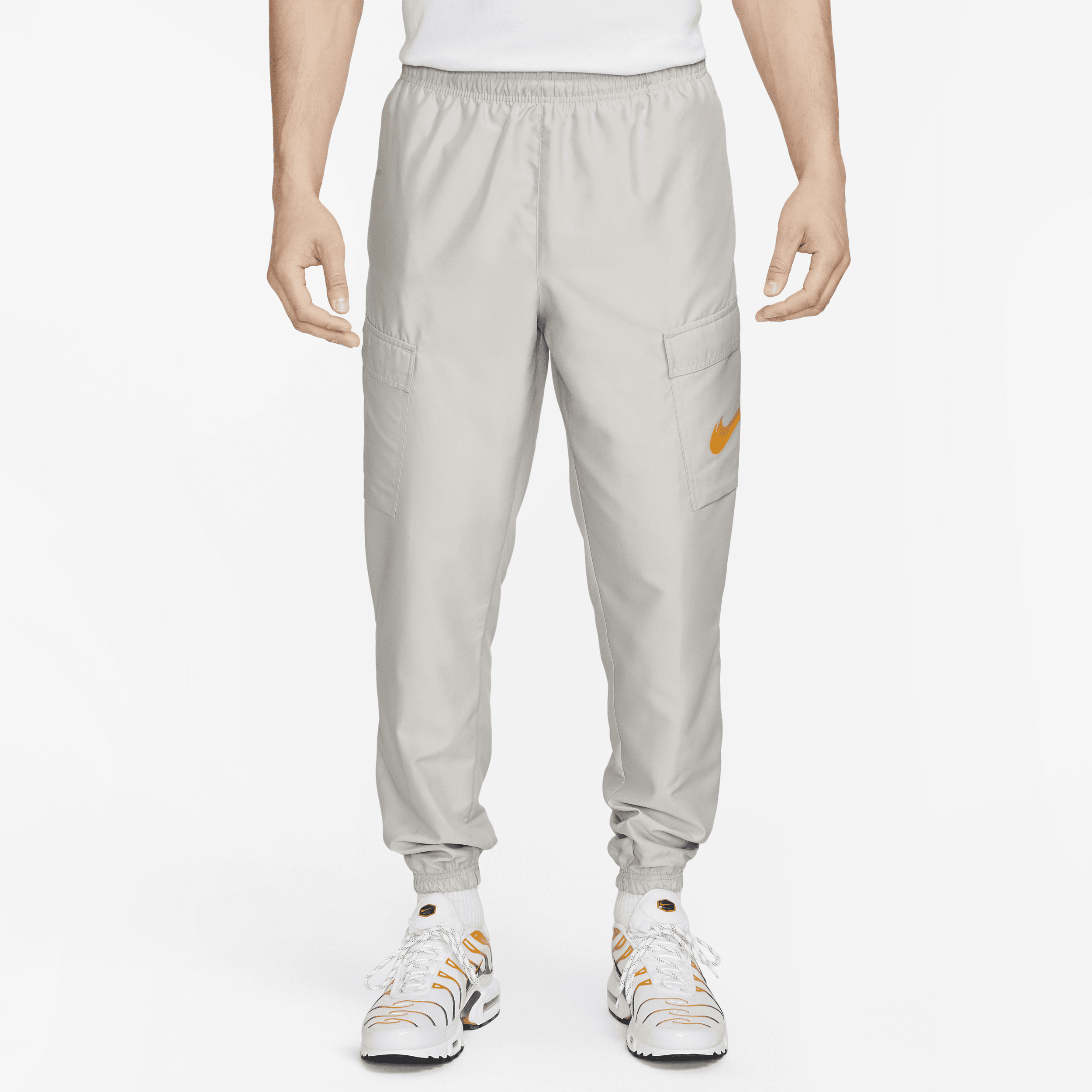 Nike Sportswear-vævede cargo-bukser til mænd - grå