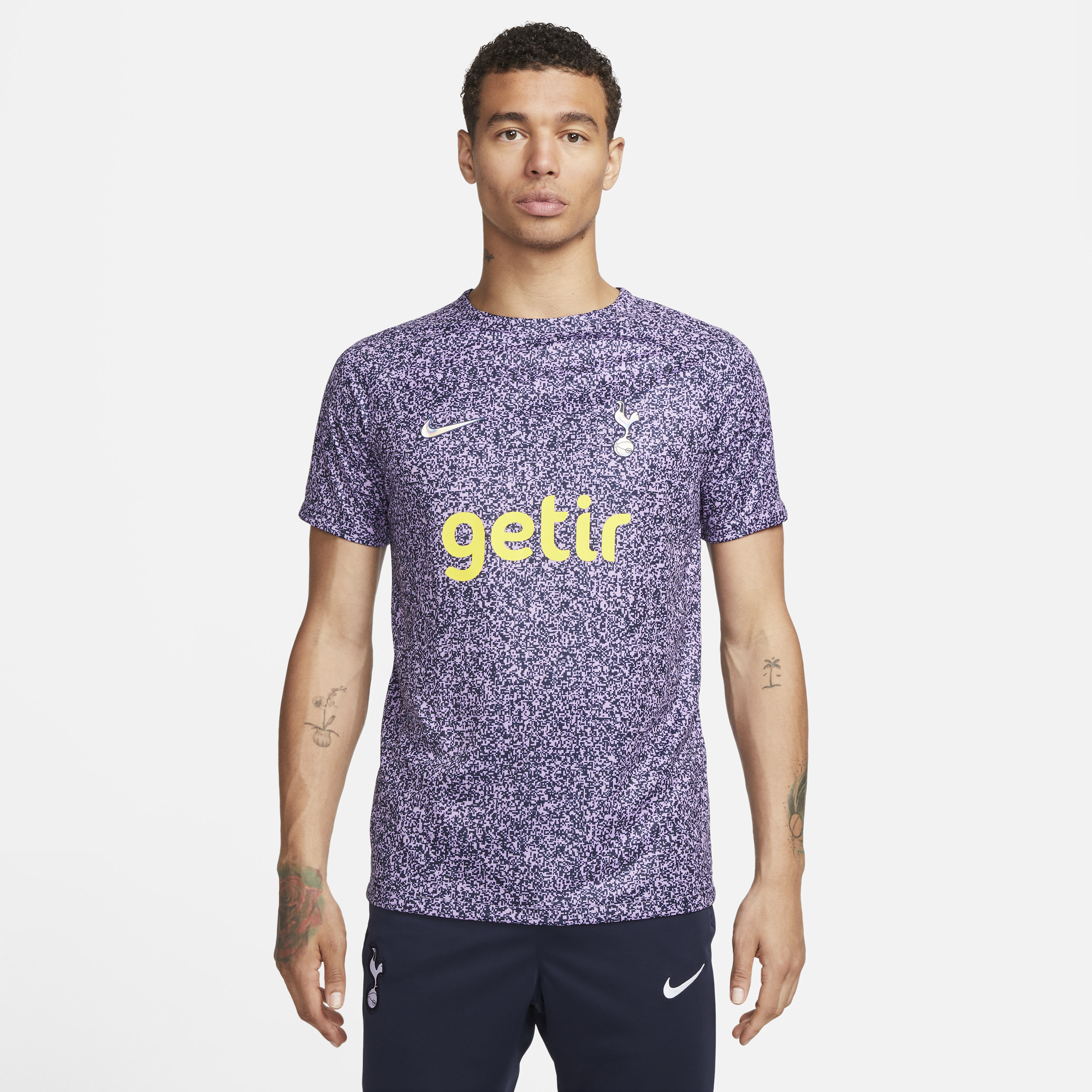 Tottenham Hotspur Academy Pro Nike Dri-FIT Pre-Match-fodboldtrøje til mænd - blå